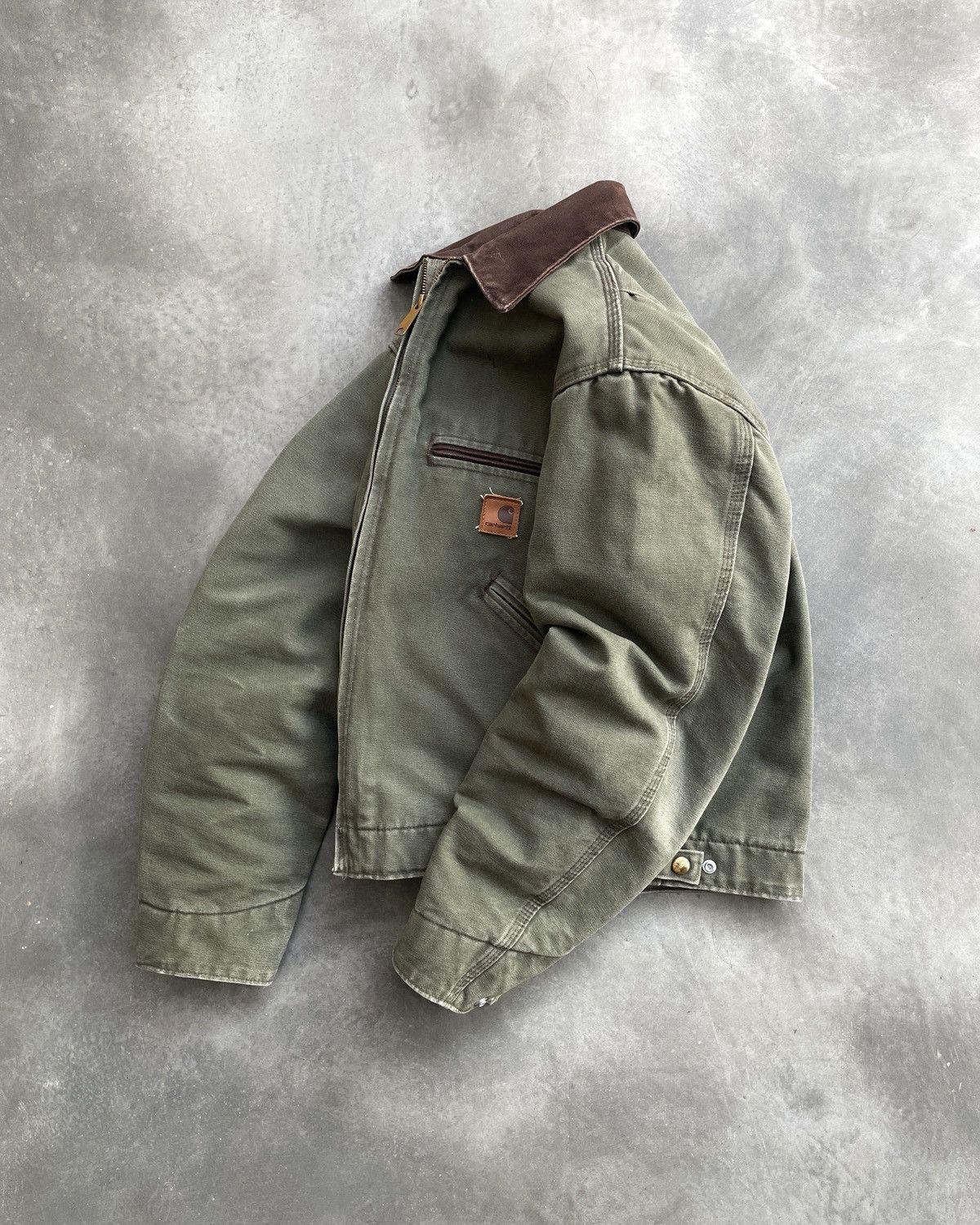 Carhartt FADED ARMY GREEN VINTAGE CARHARTT DETROIT JACKET J97 ARG 🥝 Size US S / EU 44-46 / 1 - 3 Thumbnail