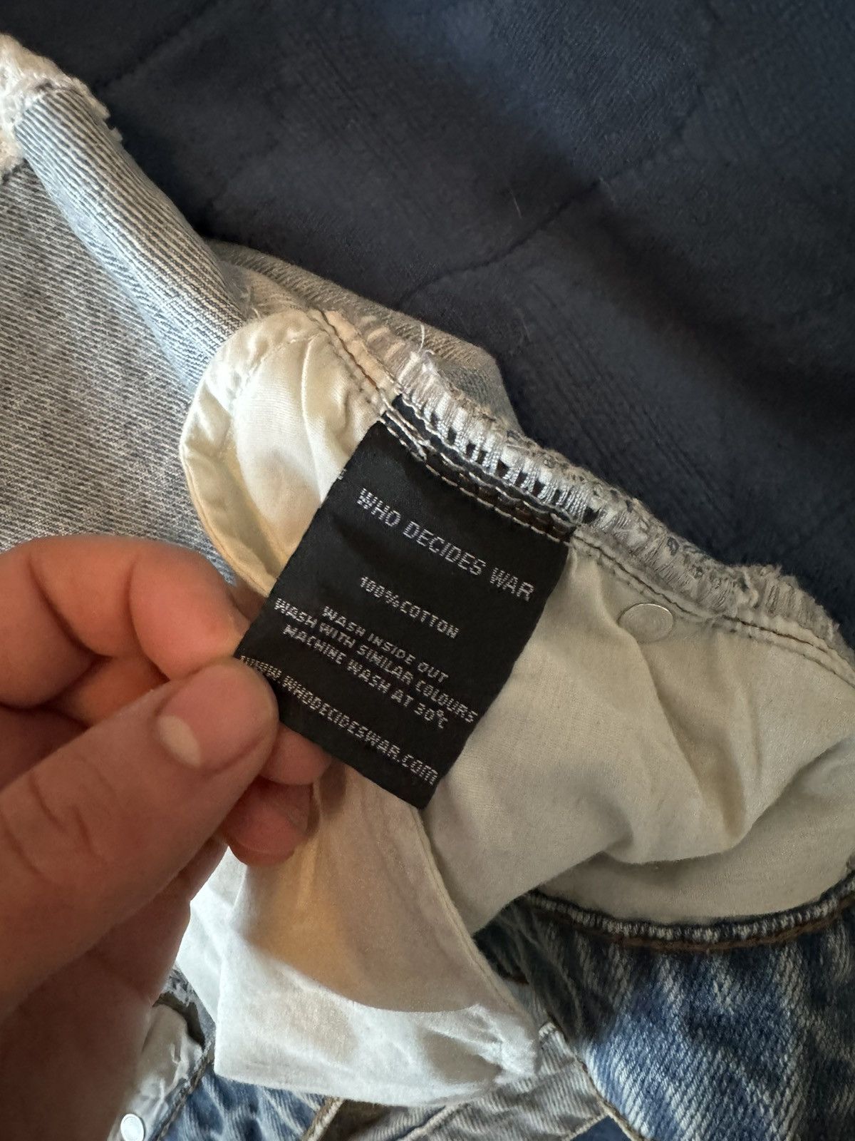 Who Decides War Jeans never worn with tag Size US 34 / EU 50 - 4 Thumbnail