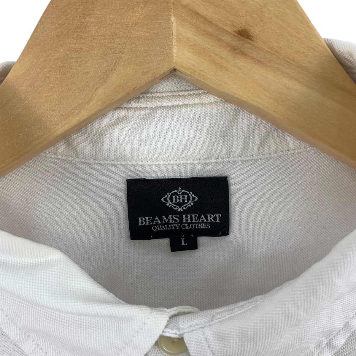 Beams Plus Vintage BEAMS PLUS HEART Collection Baggy Polo Tee Shirt Size L / US 10 / IT 46 - 8 Thumbnail