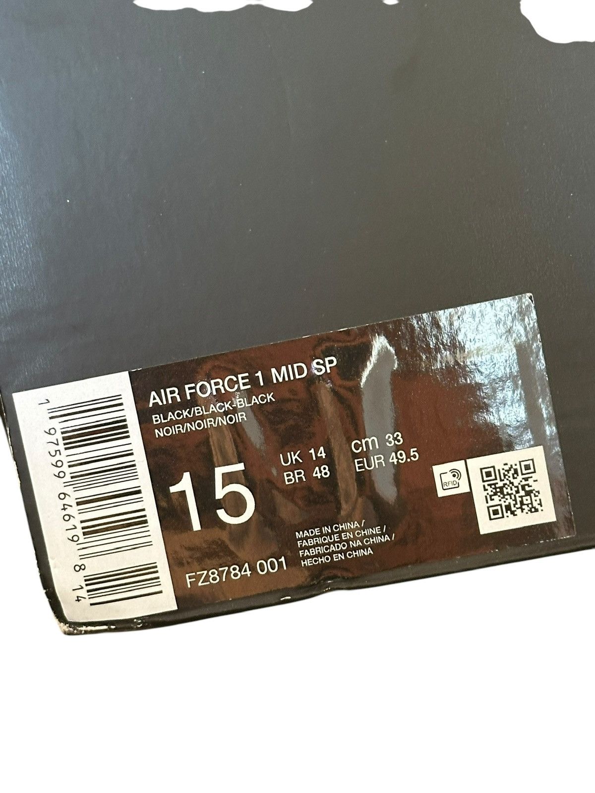 Nike × Supreme Nike x supreme air force high black very rare Size US 15 / EU 48 - 11 Thumbnail