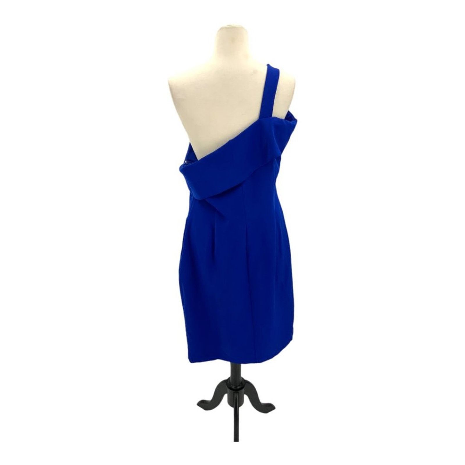 Other Marina Blue One-Shoulder Sheath Dress Size 16 NWOT $159 MSRP Size XXL / US 16-18 / IT 52-54 - 4 Thumbnail