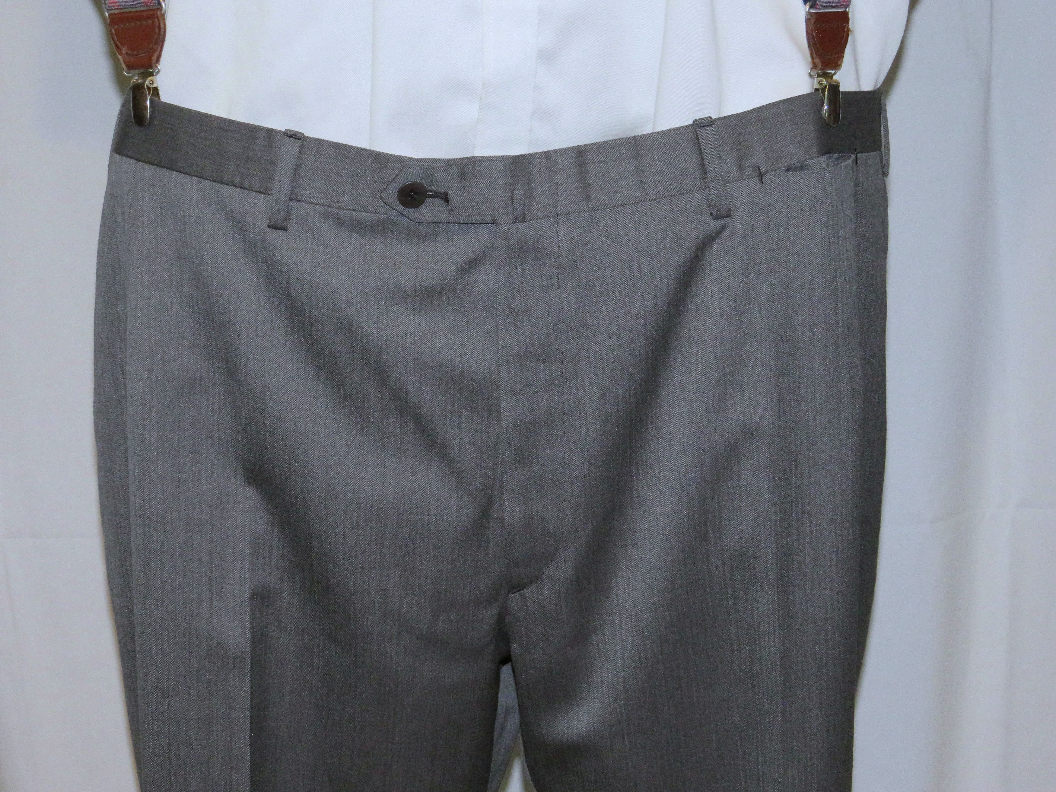 Brioni Silk Blend Gray Herringbone Double Breasted Suit 54R NWT Size 54R - 11 Thumbnail