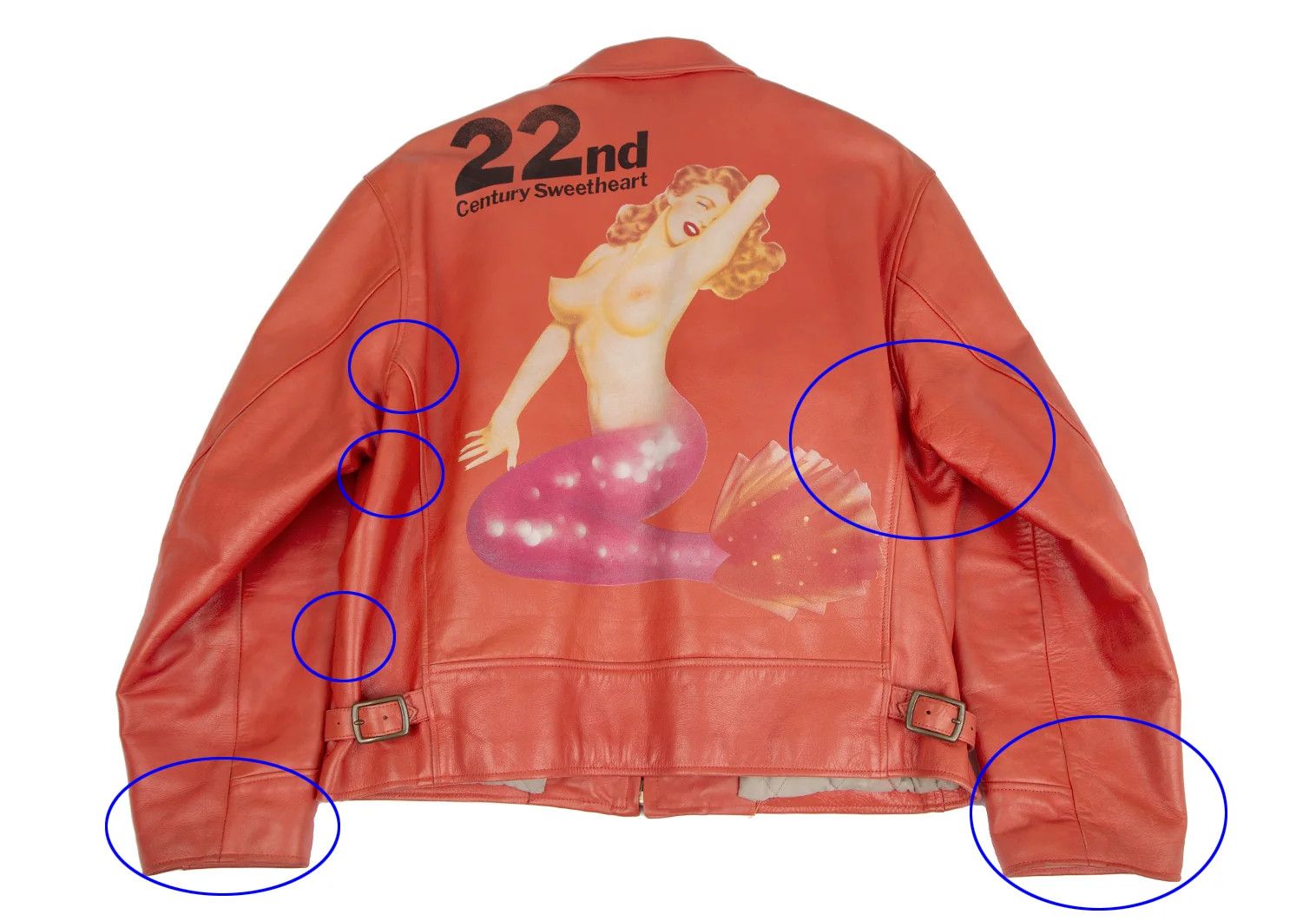 Yohji Yamamoto Yohji Yamamoto Mermaid Print Leather Jacket Size US M / EU 48-50 / 2 - 2 Thumbnail