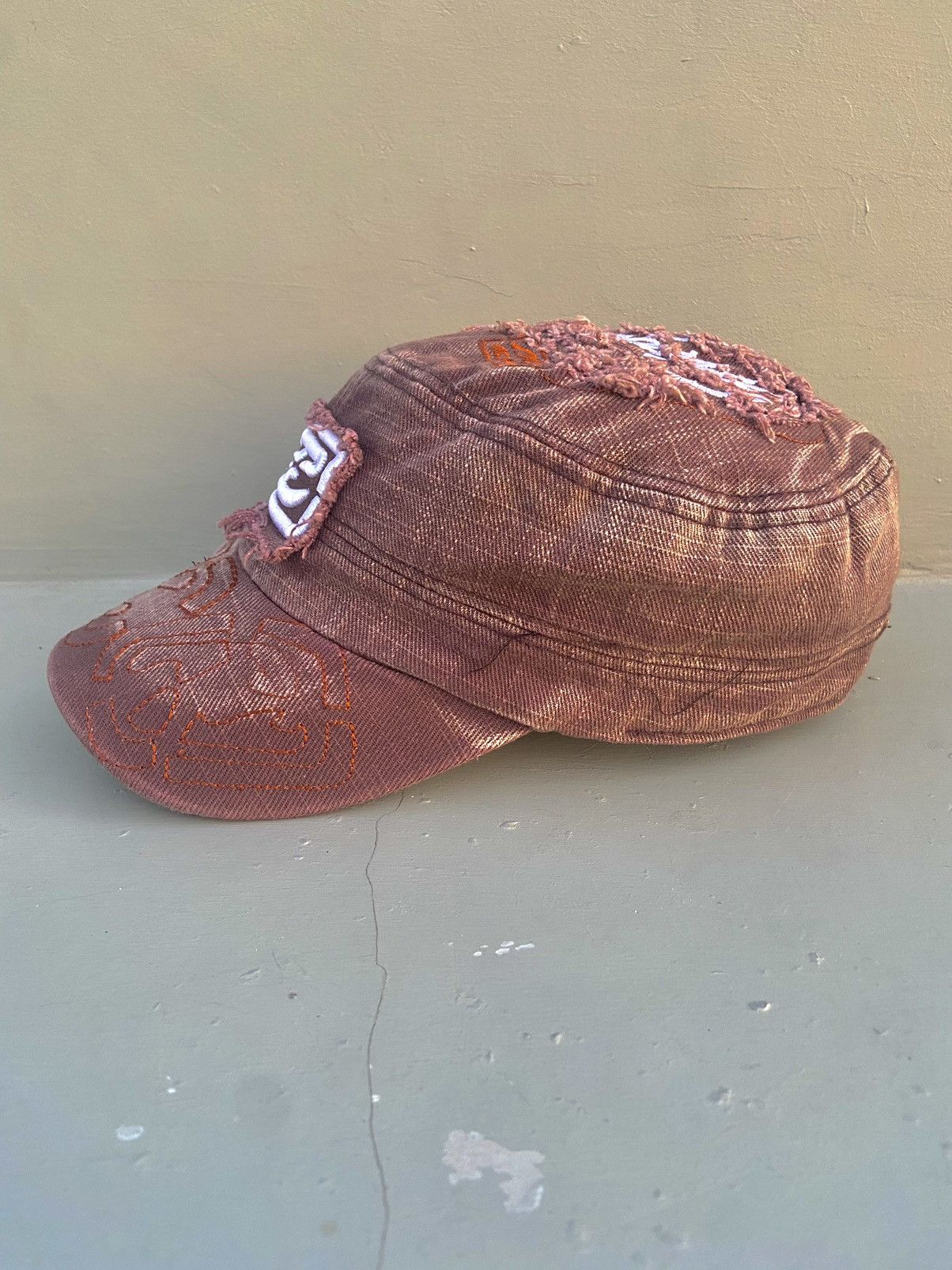 Le Grande Bleu (L.G.B.) 2000s Billabong ditsetressed patrol hat Size ONE SIZE - 5 Thumbnail