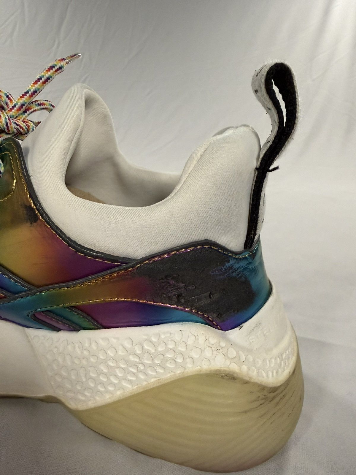Stella McCartney STELLA MCCARTNEY Eclypse Rainbow Iridescent Low Top Size 37 Size US 7 / IT 37 - 6 Thumbnail