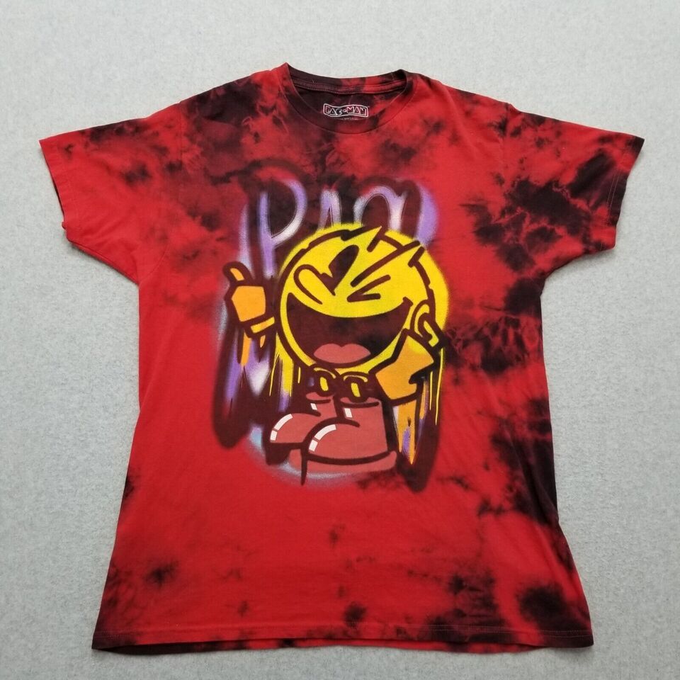 Other Pac Man Shirt Mens Large Red Tie Dye Short Sleeve Size US L / EU 52-54 / 3 - 1 Thumbnail