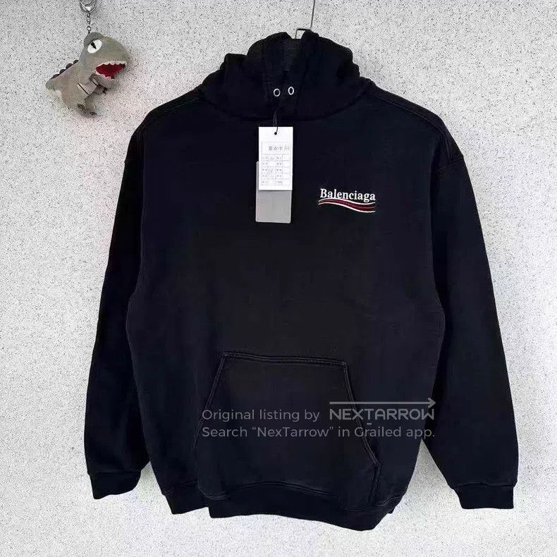 Balenciaga Balenciaga Coke embroidery distressed hoodie Size US M / EU 48-50 / 2 - 1 Thumbnail