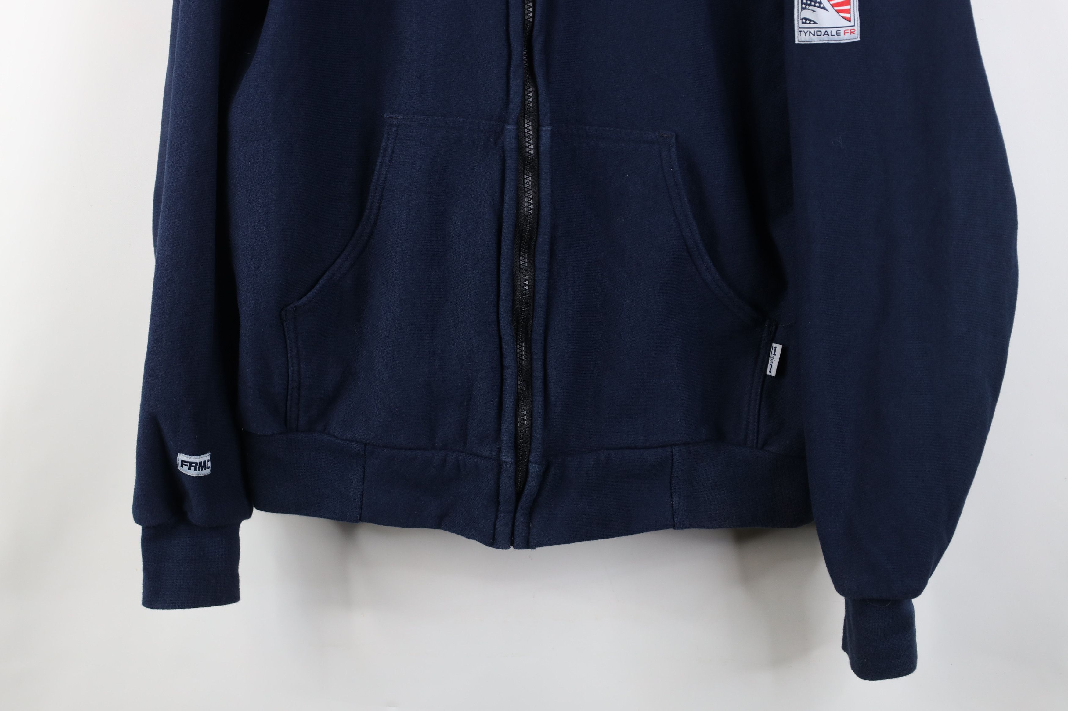Vintage Vintage Tyndale Heavyweight Flame Resistant Full Zip Hoodie Size US XL / EU 56 / 4 - 3 Thumbnail