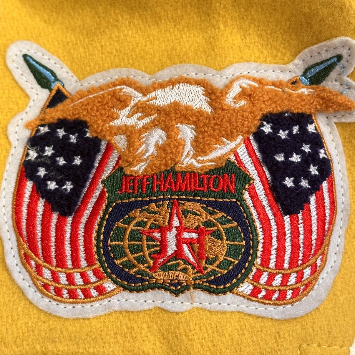 Jeff Hamilton × NBA Jeff Hamilton NBA Collage Wool and Leather Jacket Size M New Size US M / EU 48-50 / 2 - 7 Thumbnail