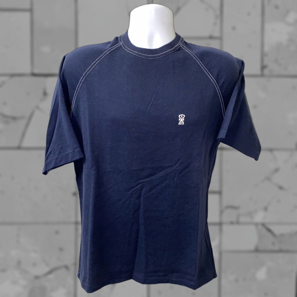 Jantzen VINTAGE Jantzen Shirt Mens T-Shirt Blue Size L USA Made Short Sleeve Regular Cotton Pattern Solid Mens Size US L / EU 52-54 / 3 - 1 Thumbnail