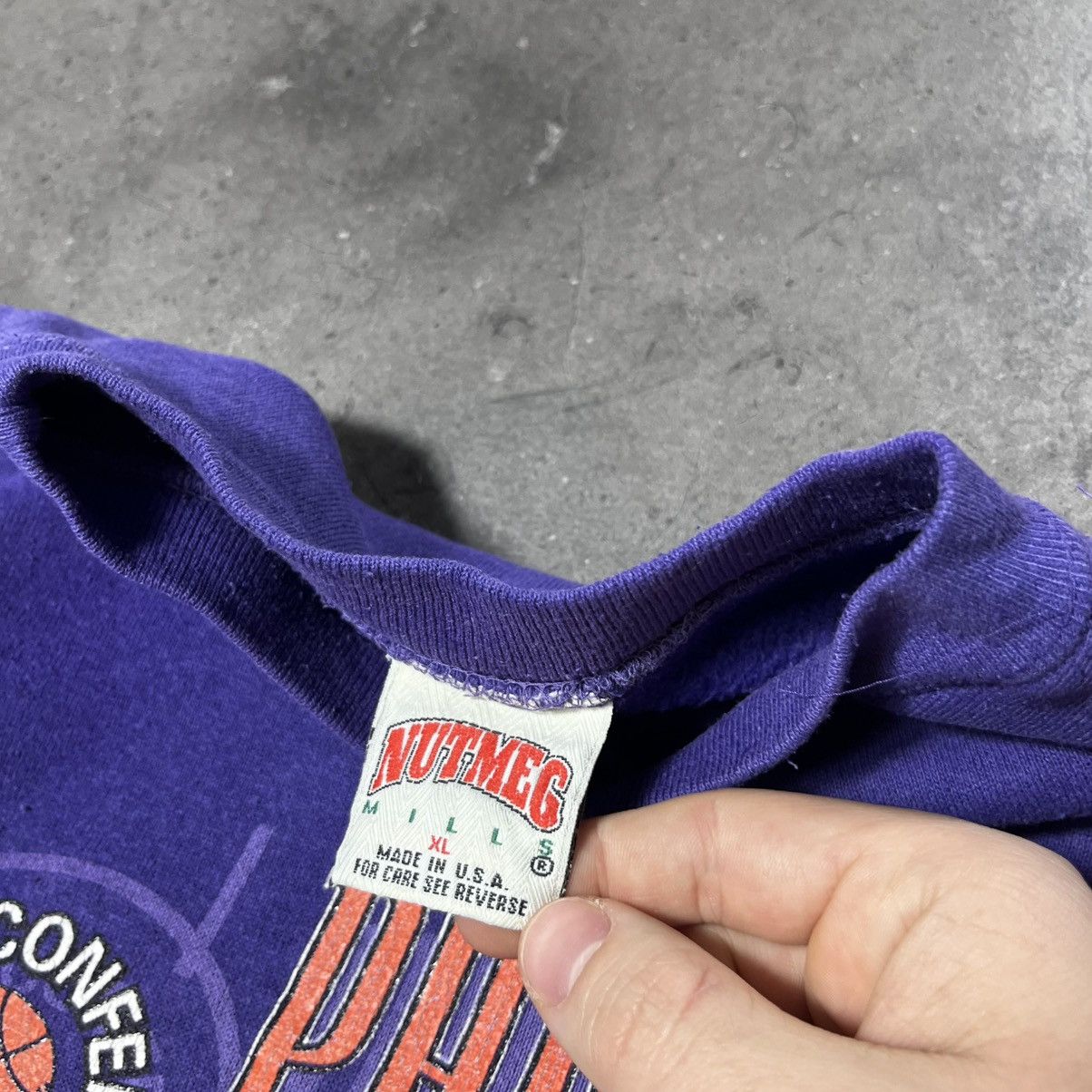 NBA Vintage 90s Nutmeg Phoenix Suns NBA Crewneck Sweatshirt Size US S / EU 44-46 / 1 - 8 Thumbnail