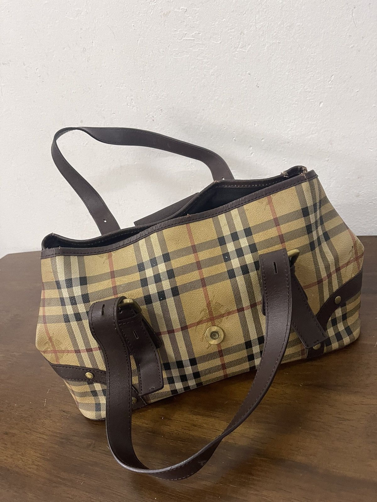 Burberry × Vintage Burberry haymarket nova check shoulder bag (see photo) Size ONE SIZE - 12 Thumbnail