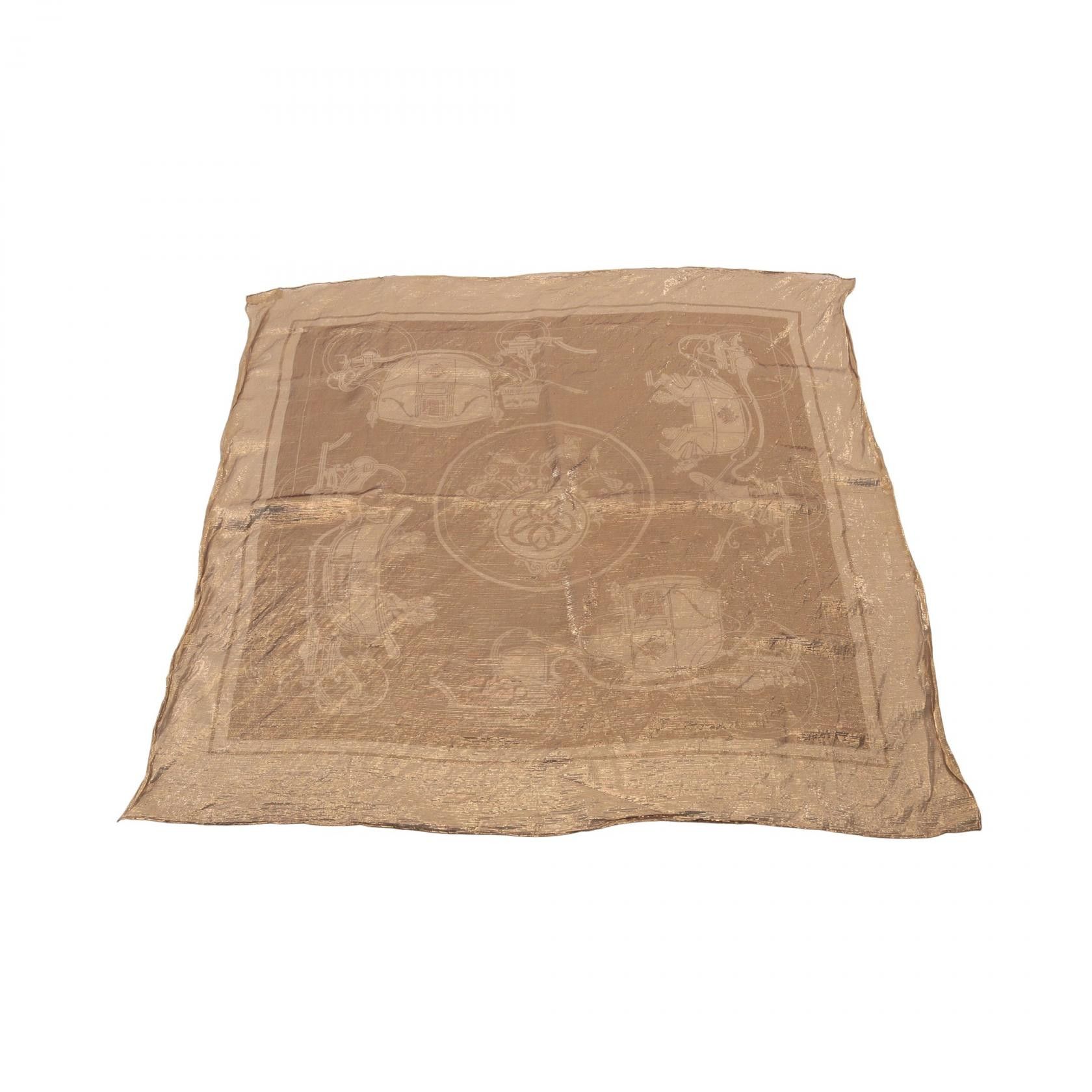 Hermes Hermes Hermes Carre70 Exlibris Silk Polyester Scarf Textile Scarf DUTY FREE for USA Size ONE SIZE - 1 Thumbnail