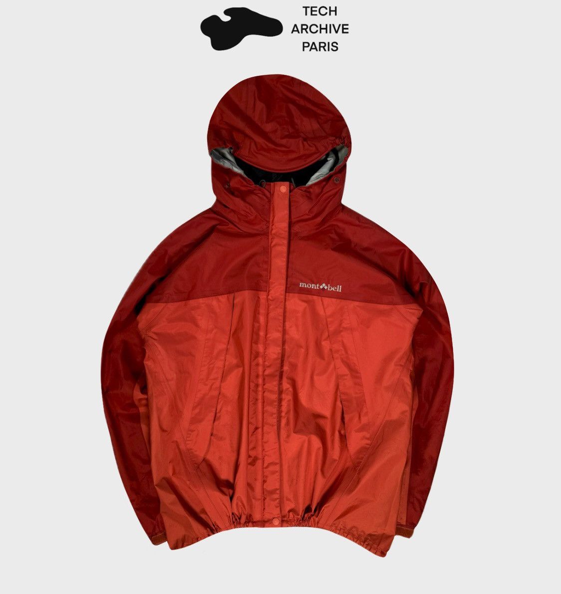 2010's vintage Montbell Red waterproof jacket
