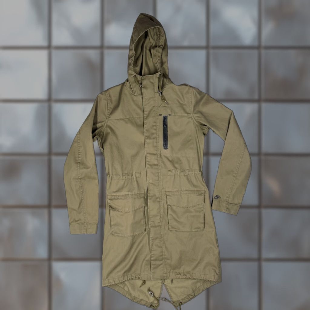 Nike Nike Jacket Women Medium Olive Green Hooded Parka Sportswear 426749-200 Cotton Size M / US 6-8 / IT 42-44 - 1 Thumbnail