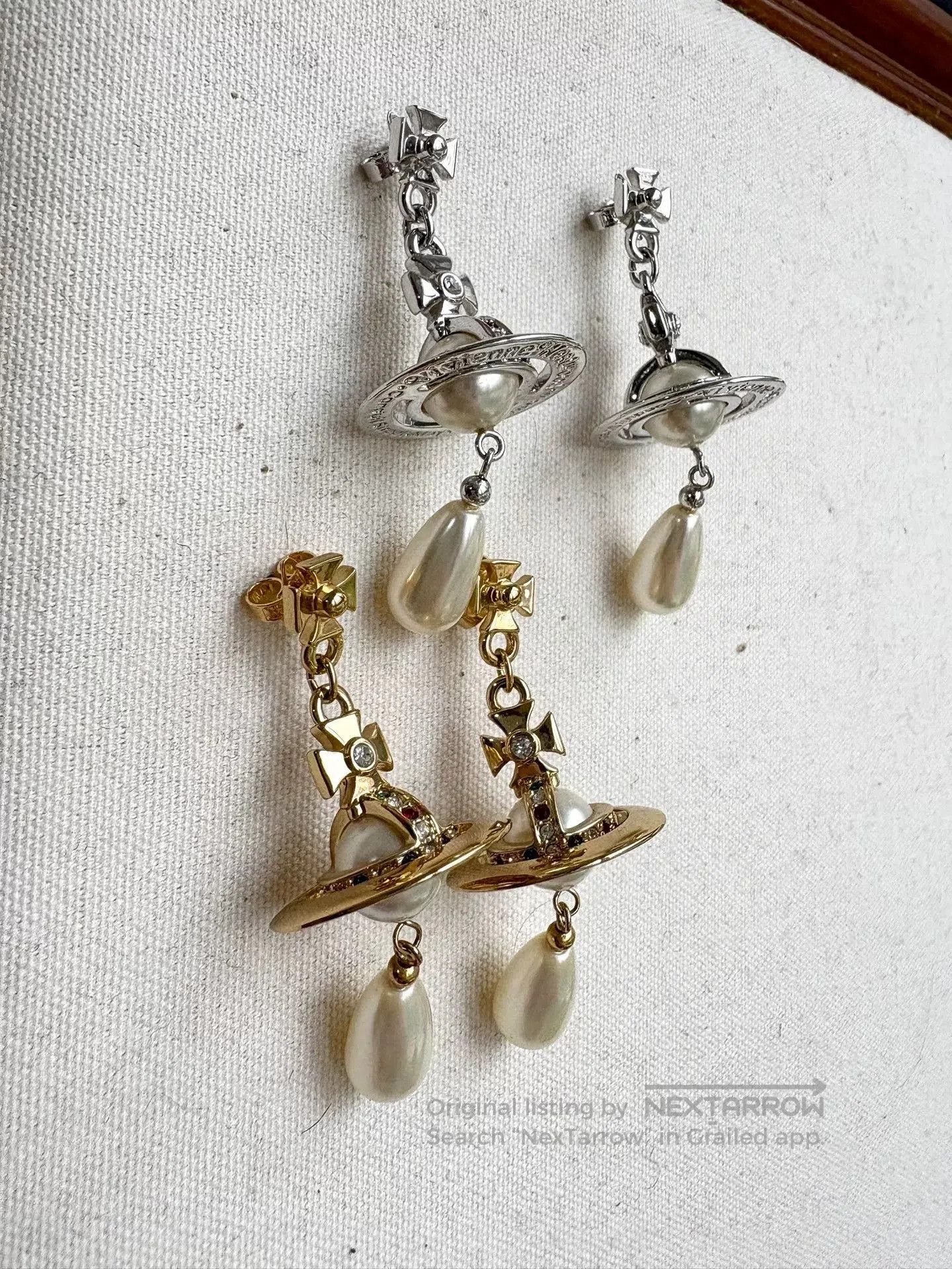 Vivienne Westwood vivienne westwood water drop pearl earrings. Size ONE SIZE - 5 Thumbnail