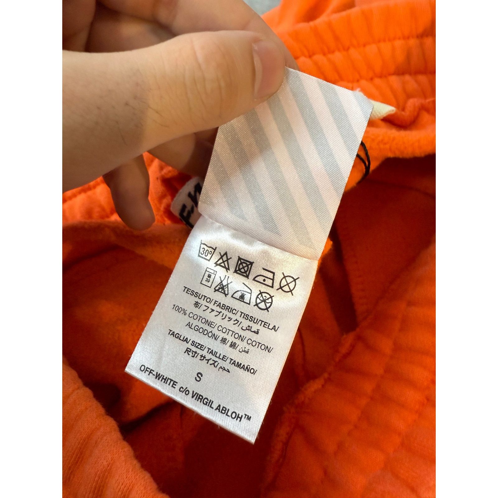 Off-White Off-White Vlone Orange Sweatpants Size US 30 / EU 46 - 4 Thumbnail