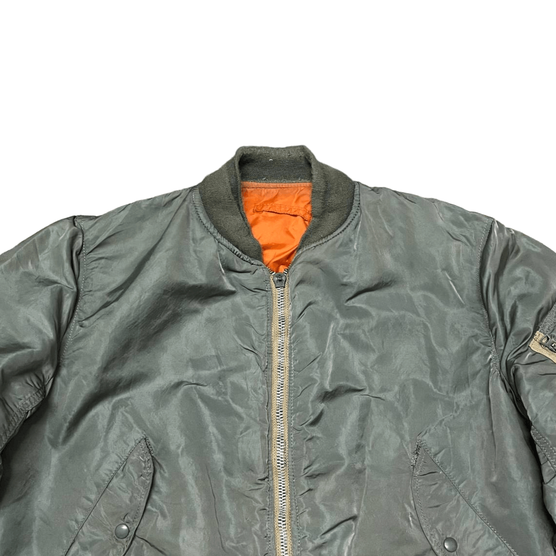 Alpha Industries Vintage Alpha Industries Ma 1 Flight Bomber Jacket Size US L / EU 52-54 / 3 - 2 Thumbnail
