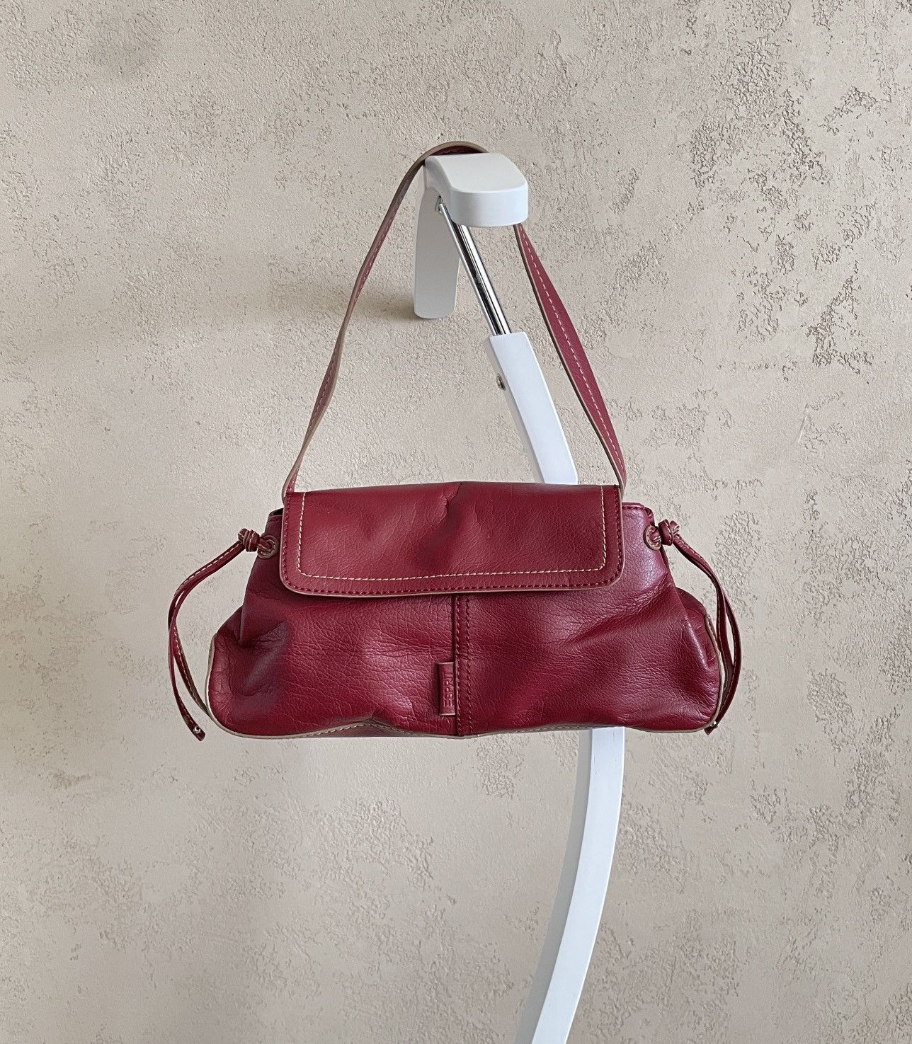 Avant Garde x Vintage Red Mini Shoulder Bag Handbag Basic Old Money in Blue, Women's