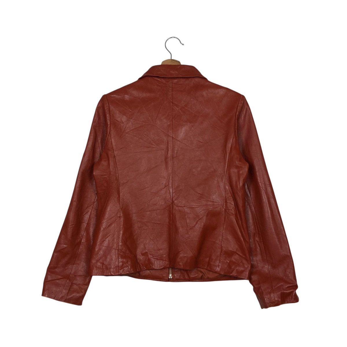 Japanese Brand 📌Vintage Cropped Leather Jacket Zipper Lio Bell IsseyMiyake Size US M / EU 48-50 / 2 - 9 Thumbnail
