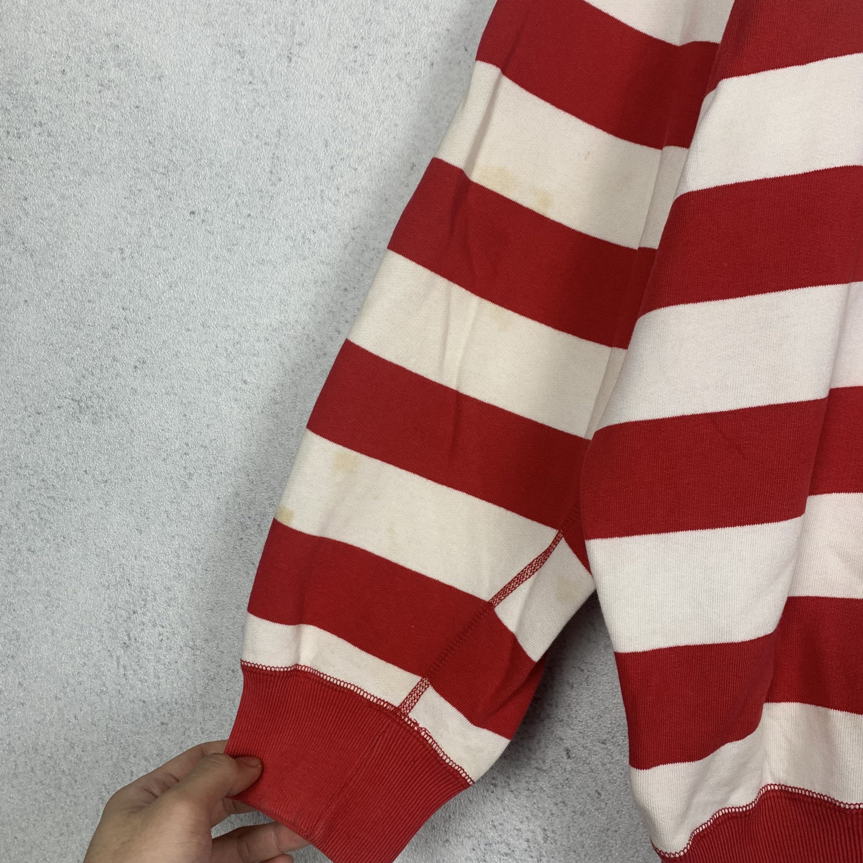 Polo Ralph Lauren Vintage 90s Polo Ralph Lauren Striped Halfzip Sweatshirt Size US XL / EU 56 / 4 - 6 Thumbnail