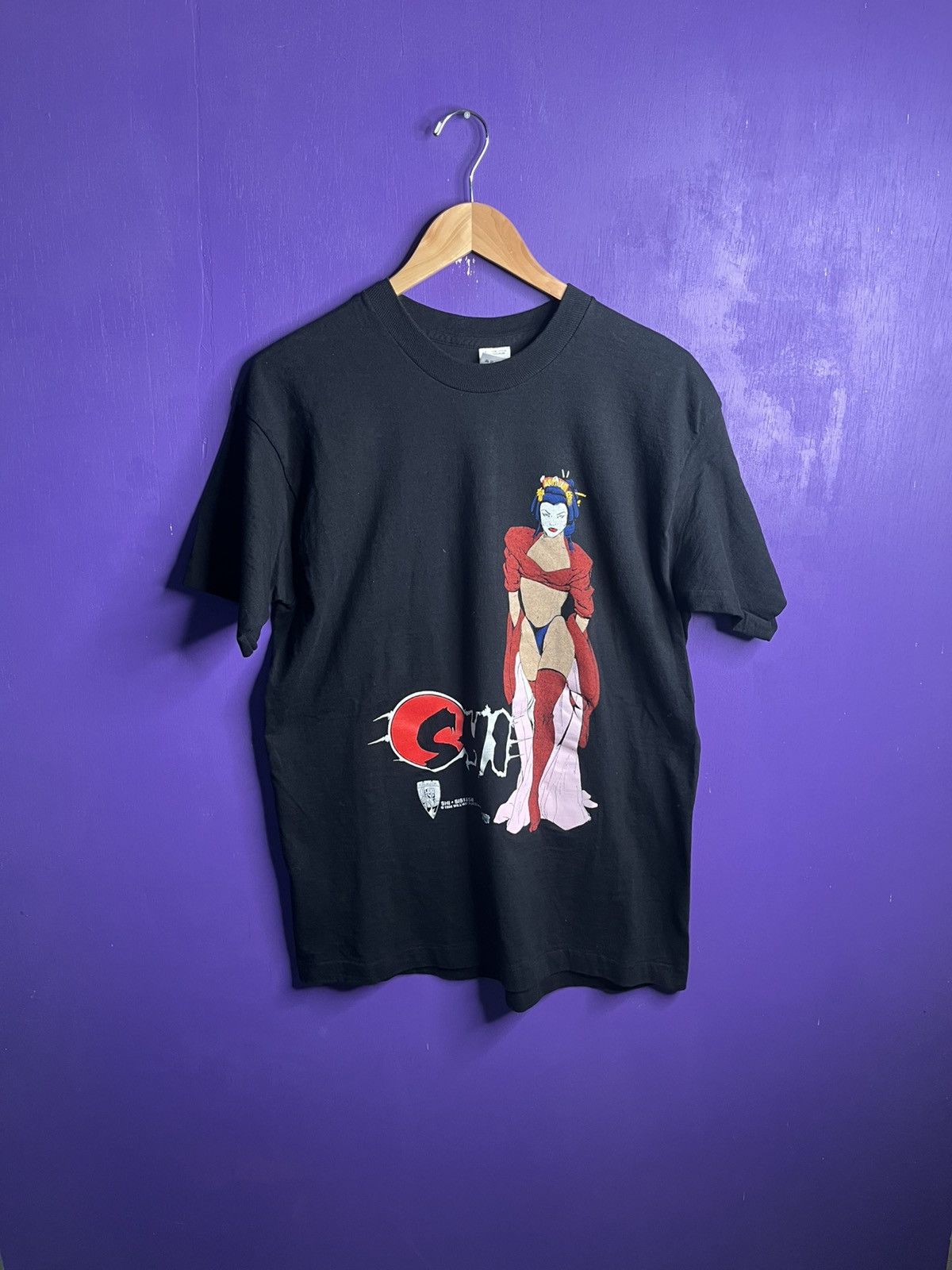 Vintage Vintage 1995 Comic images Shi character t-shirt Size US L / EU 52-54 / 3 - 1 Thumbnail