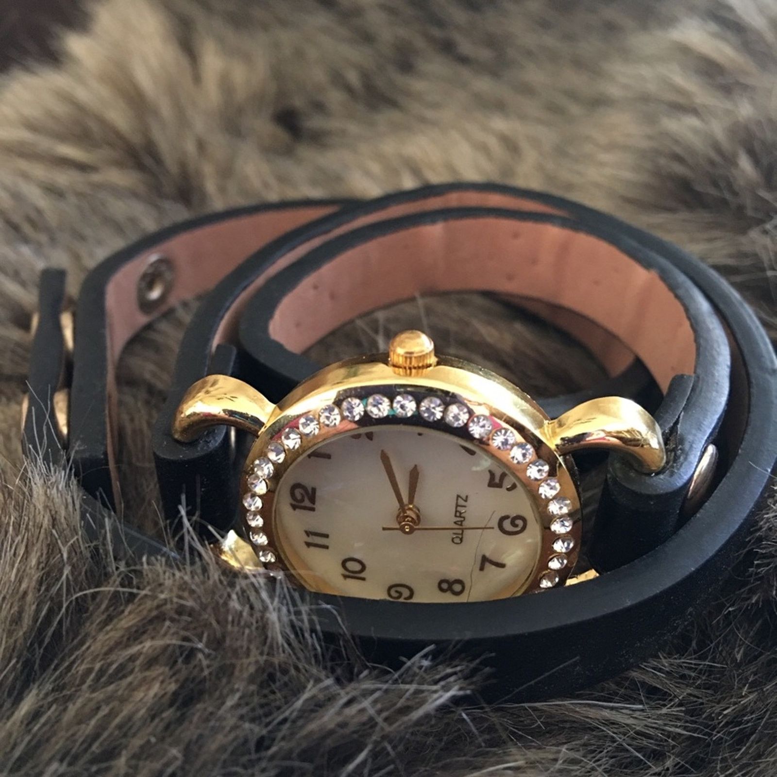 Jewelry Ladies genuine leather long strap wrap watch Size ONE SIZE - 2 Thumbnail