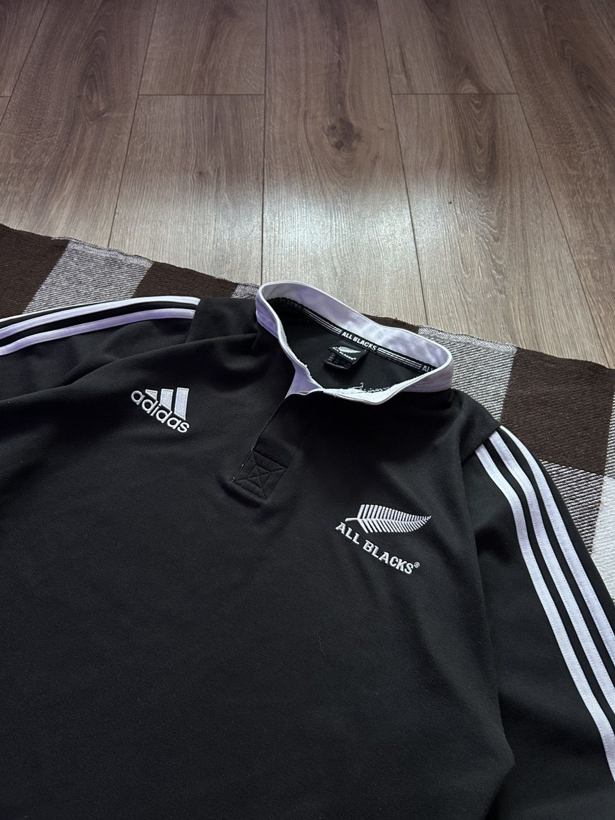 Adidas × Vintage Vintage Adidas All blacks rugby jersey mens vintage 00s Size US XL / EU 56 / 4 - 2 Thumbnail