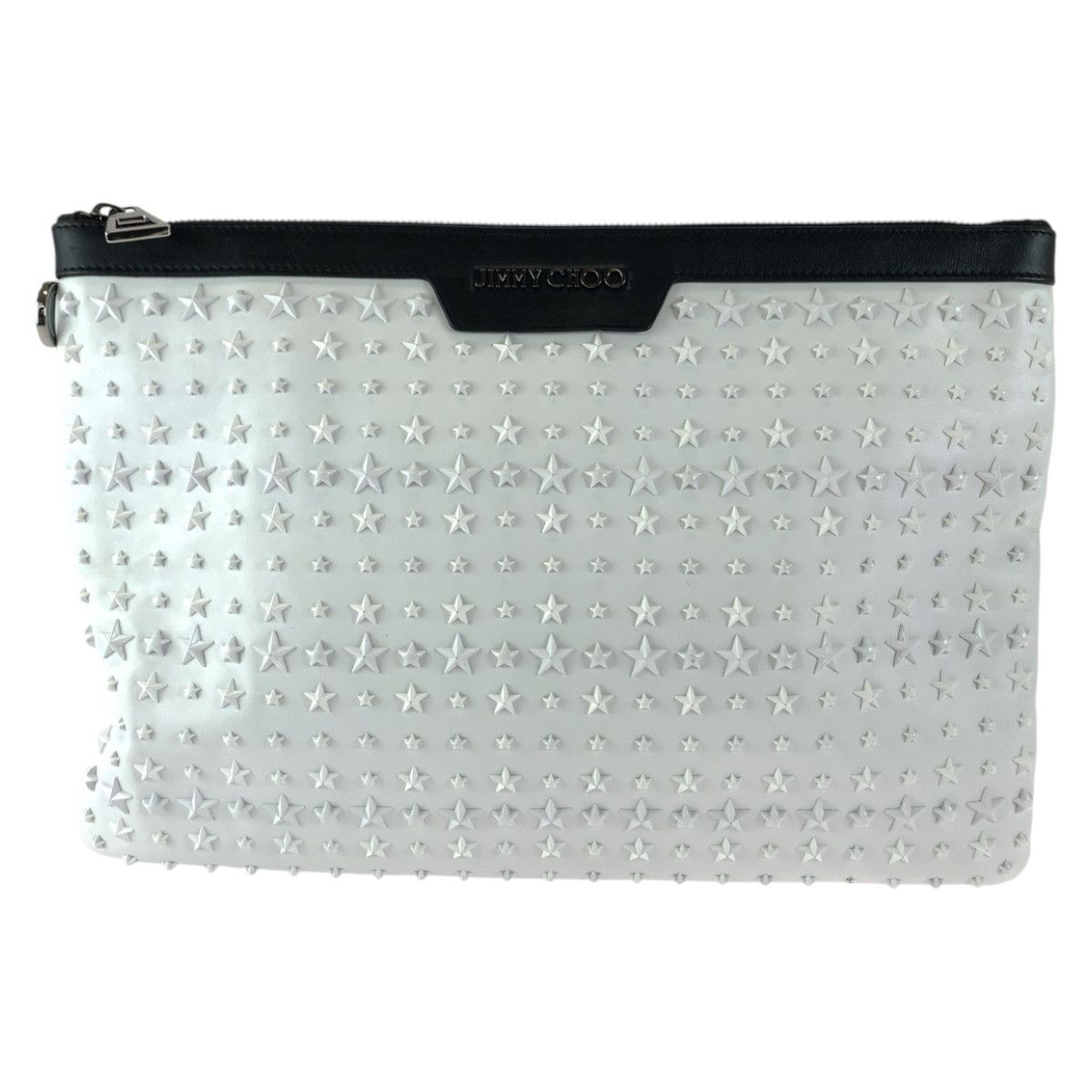 Jimmy Choo Jimmy Choo Jimmy Choo DEREK Star Studs Leather Clutch Bag Leather Clutch Bag in Very Good Condition Size ONE SIZE - 1 Thumbnail