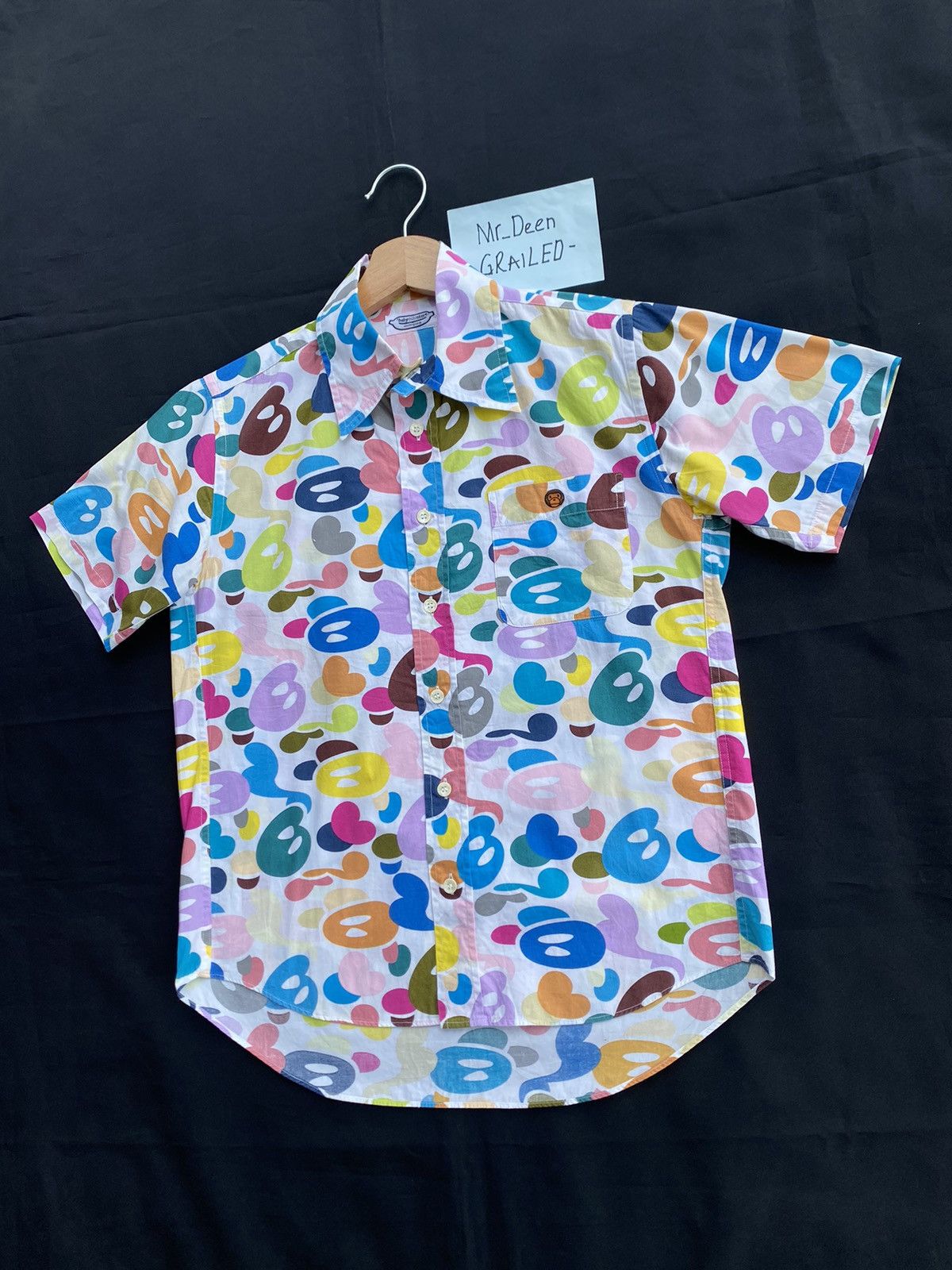 Bape Baby Milo Multicamo Button Up Shirt Size US XS / EU 42 / 0 - 3 Thumbnail