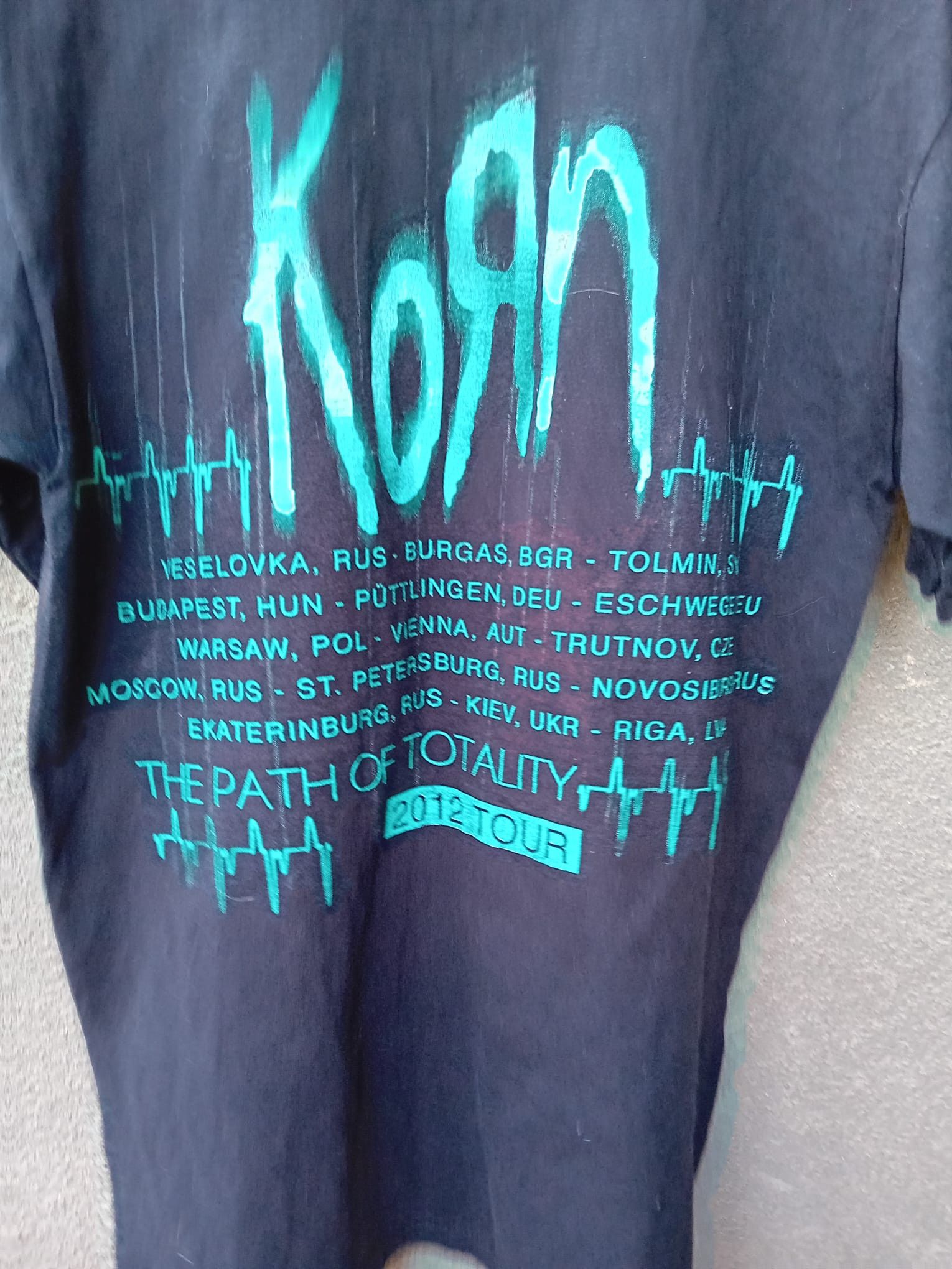 Band Tees Korn The Path Of Totality 2012 tour Band t-shirt sz S Size US S / EU 44-46 / 1 - 7 Thumbnail