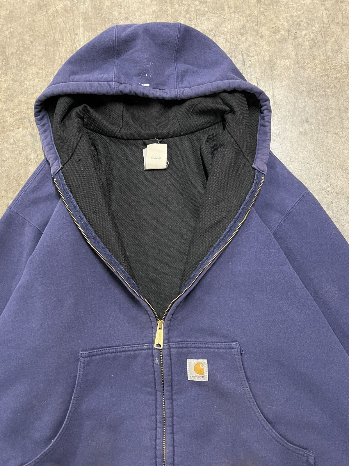 Carhartt × Vintage Carhartt vintage thermal lined zip up hoodie workwear skater Size US XXL / EU 58 / 5 - 7 Thumbnail