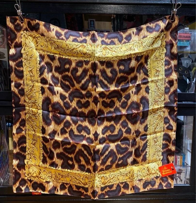Vivienne Westwood Vivienne Westwood Leopard Print Silk Scarf Size ONE SIZE - 1 Thumbnail