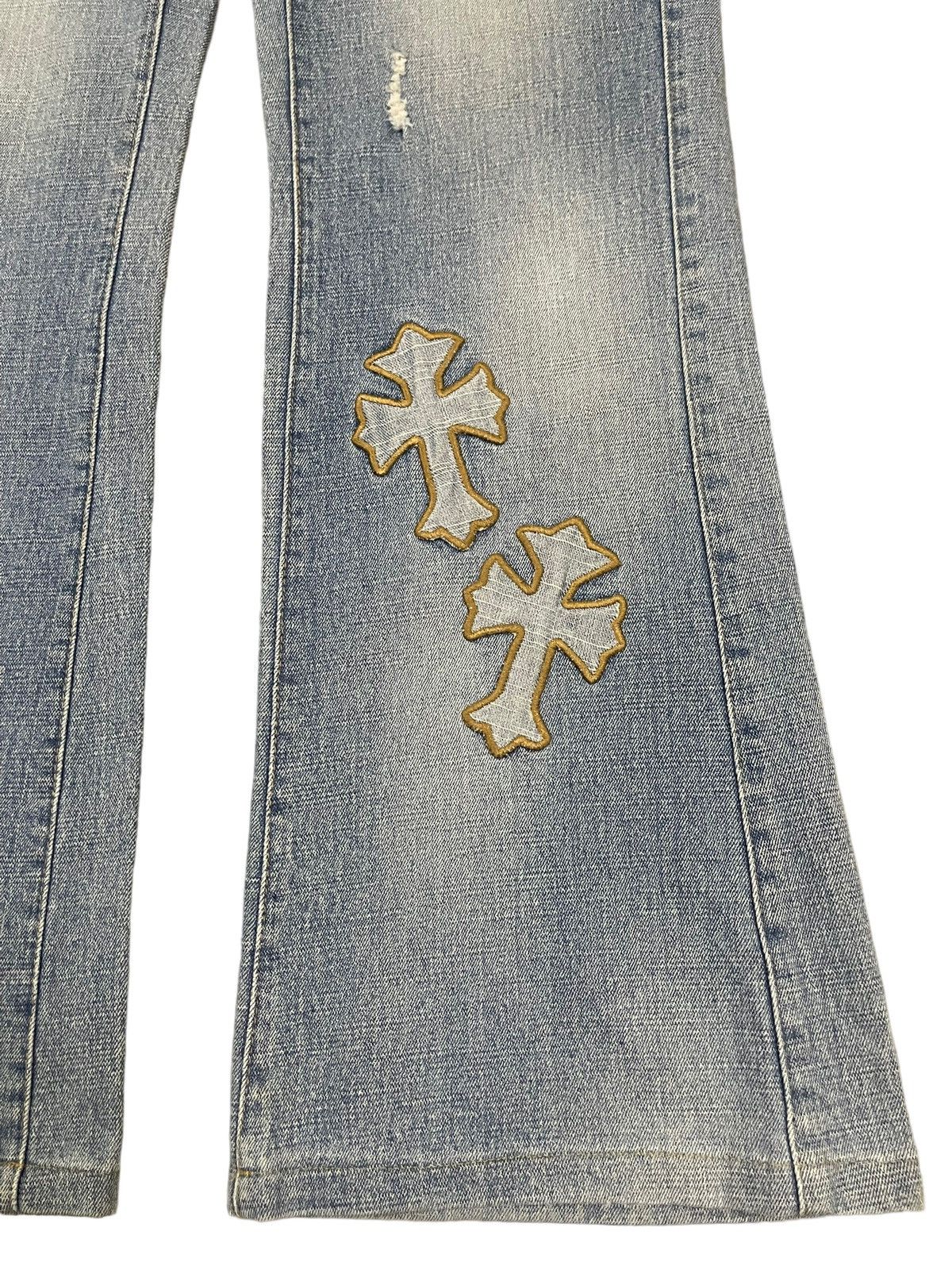 semanticdesign Vintage Japanese Cross Patch Style Chrome Hearts Inspired Size US 29 - 6 Thumbnail