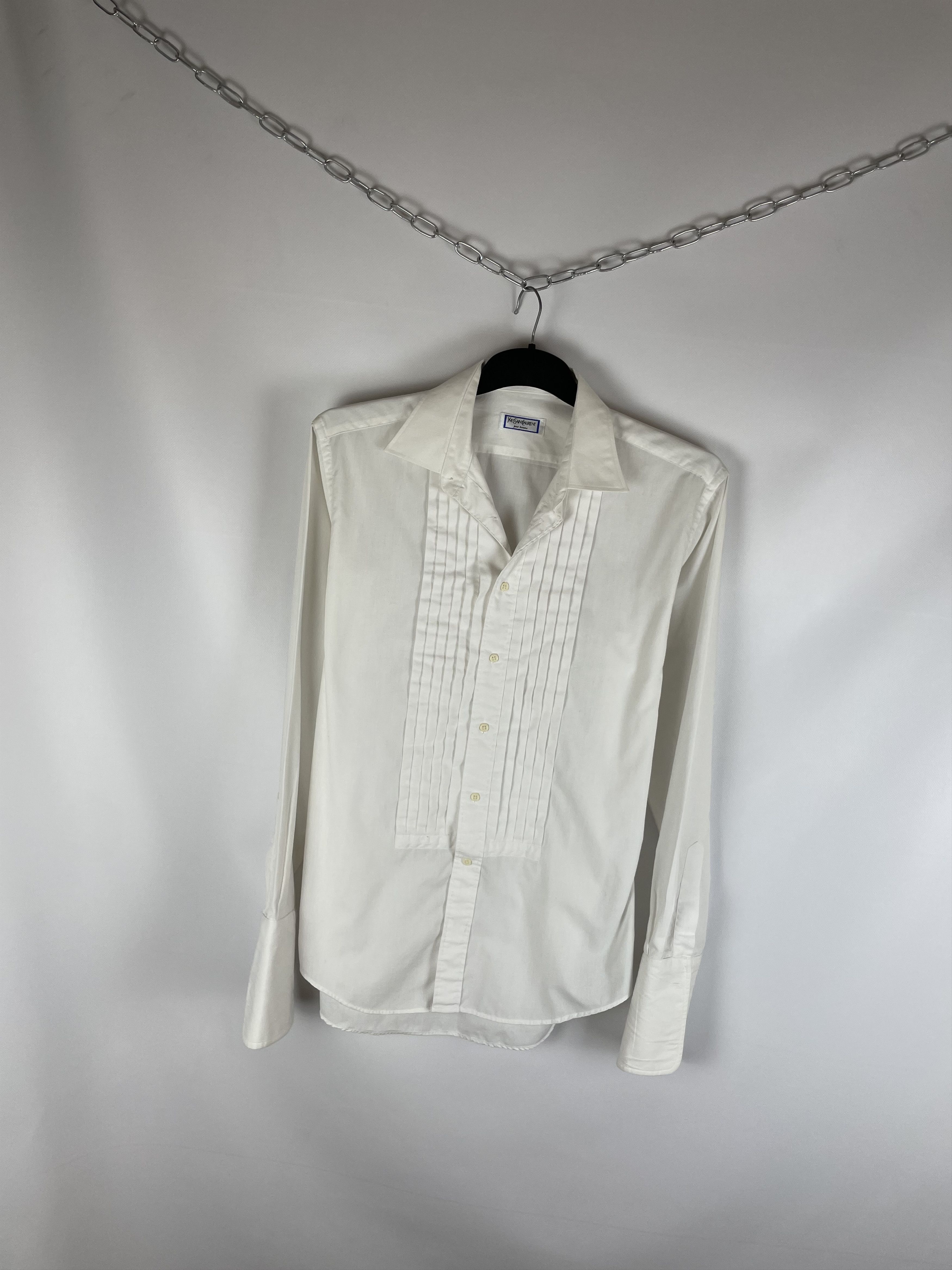 Vintage YSL YvesSaintLaurent Vintage Men’s Shirt Button Ups Size US L / EU 52-54 / 3 - 2 Thumbnail