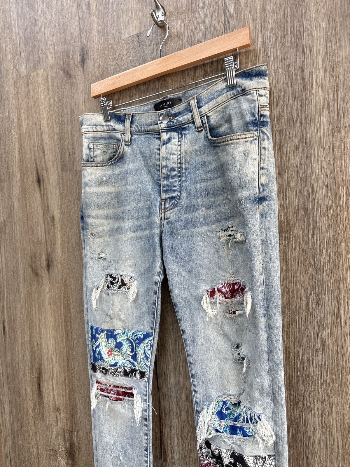 Amiri Amiri Pajama Art Patch Jeans Size US 33 - 4 Thumbnail