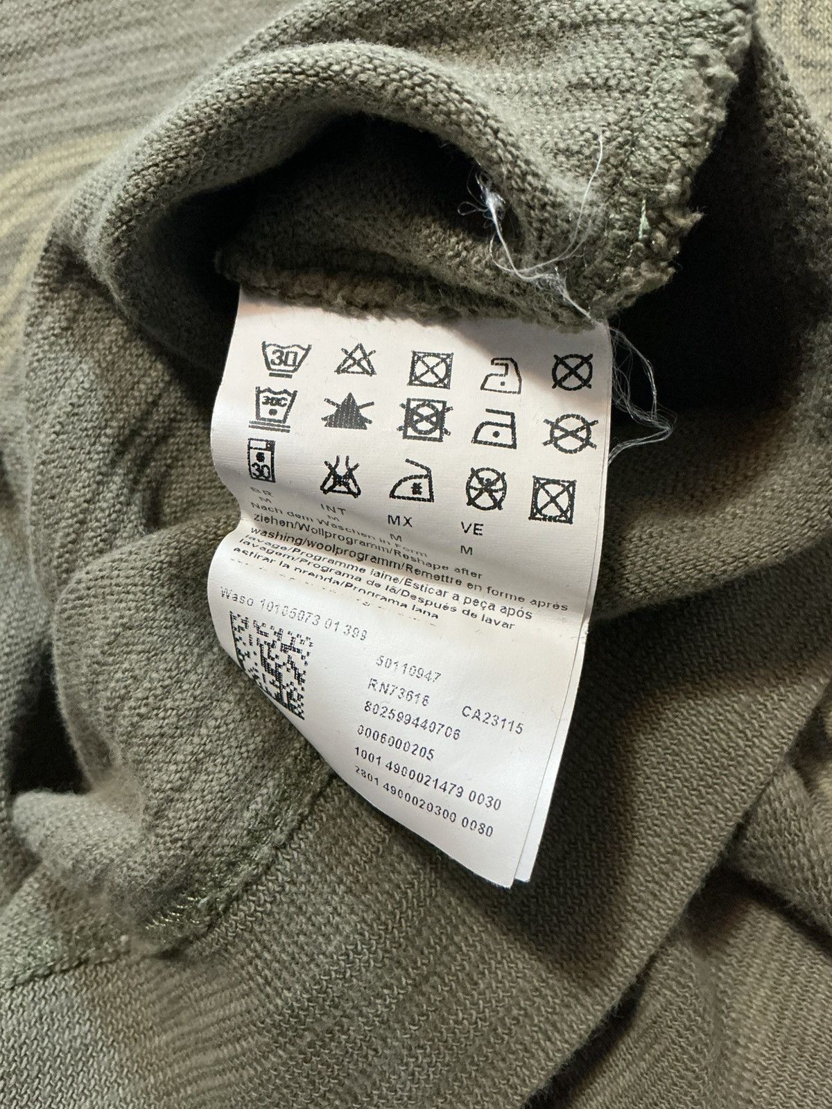 Hugo Boss Hugo Boss Waso Dragon Oriental Embroidered Olive Sweater Size US M / EU 48-50 / 2 - 7 Thumbnail