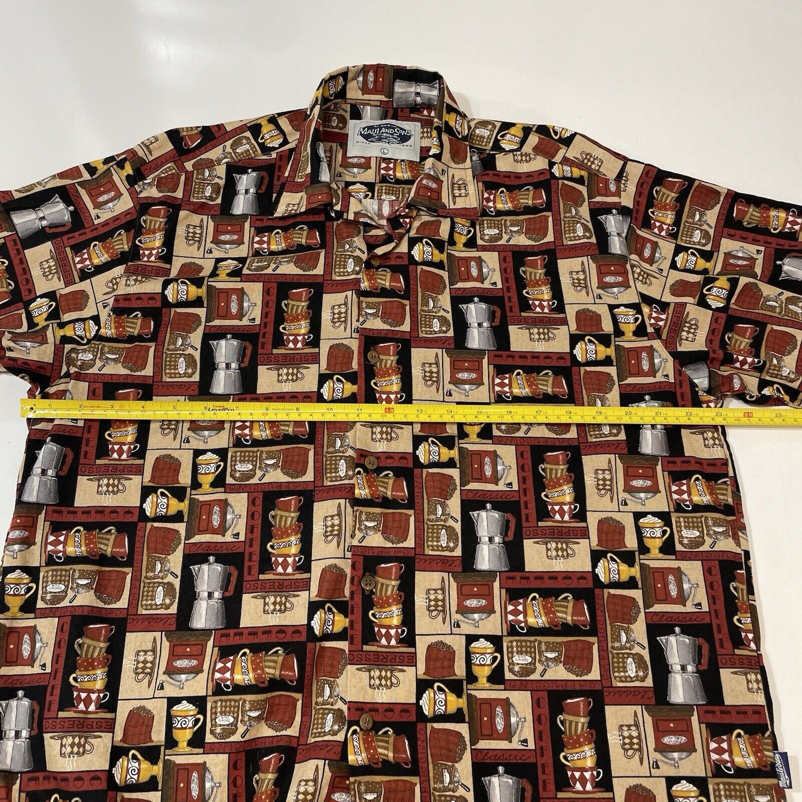 Maui and Sons VTG Maui & Sons Men’s Shirt Coffee Shop Espresso Hawaiian L Size US L / EU 52-54 / 3 - 5 Thumbnail