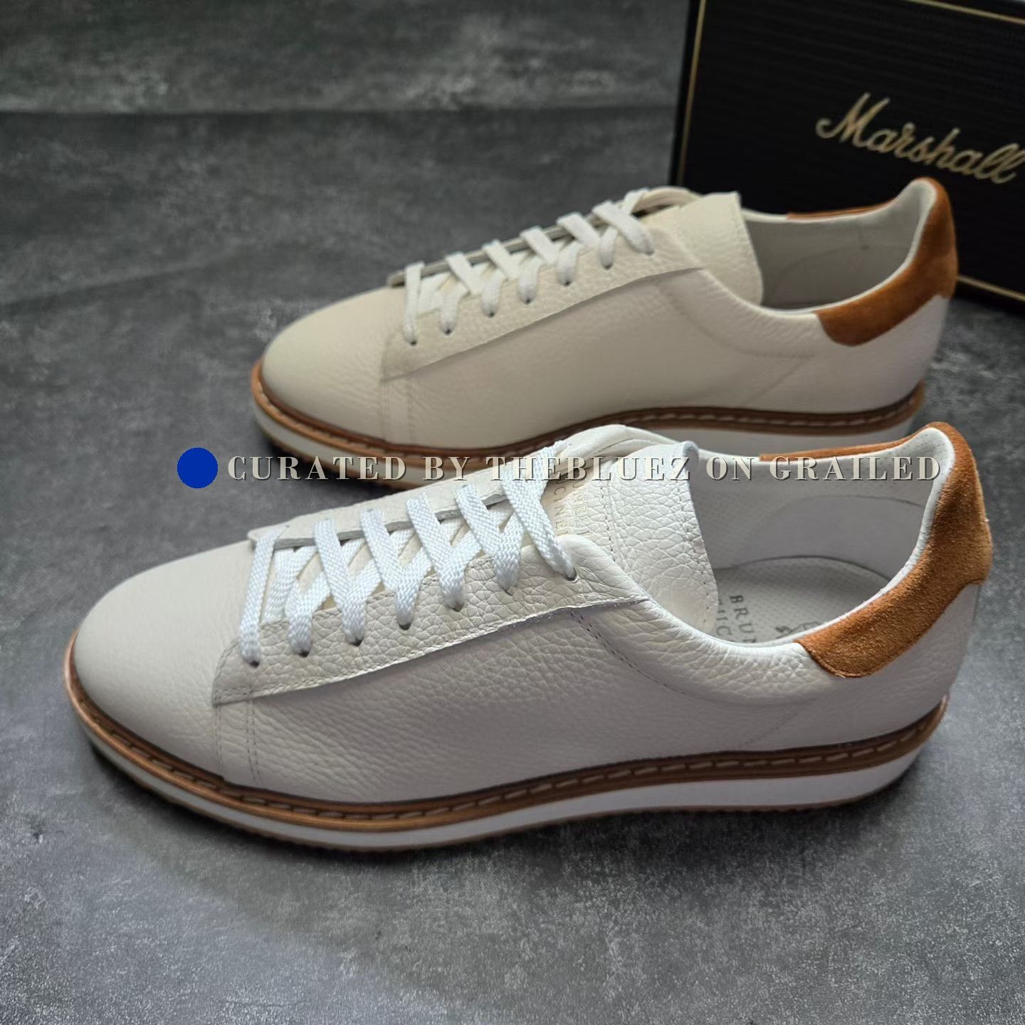 Brunello Cucinelli Brunello Cucinelli White Brown Casual Shoes Size US 8 / EU 41 - 1 Thumbnail