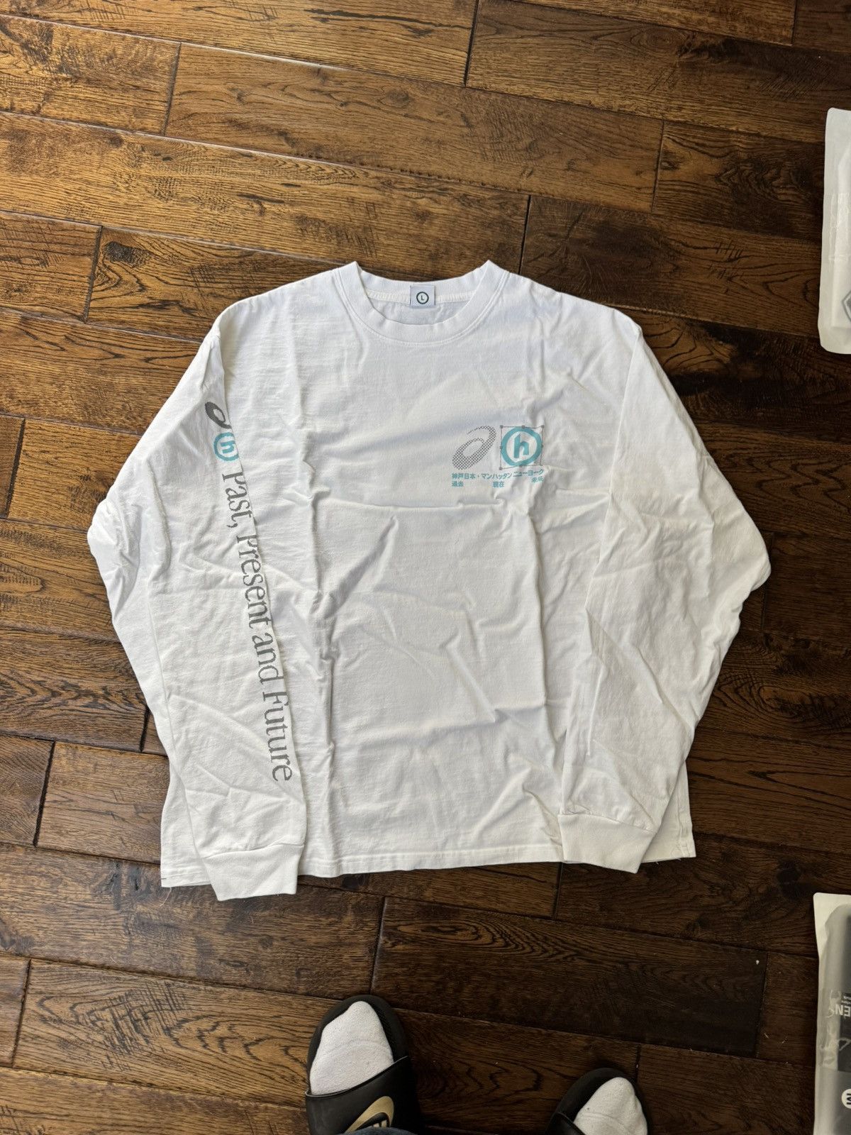 Asics × HIDDEN Hidden NY Asics Running Man Long Sleeve Tee White Size US S / EU 44-46 / 1 - 2 Thumbnail