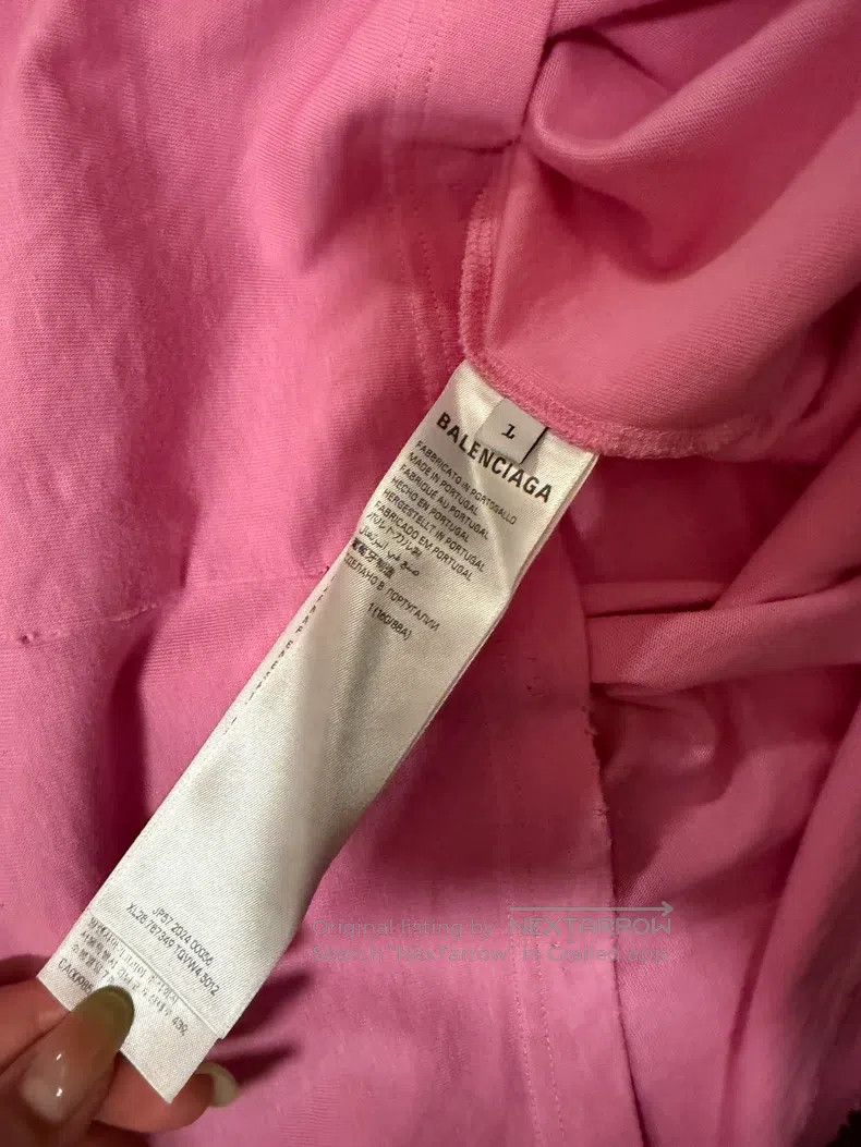Balenciaga Balenciaga Pink Foamed Letter Short Sleeve T-Shirt, Size 1 Size US S / EU 44-46 / 1 - 5 Thumbnail