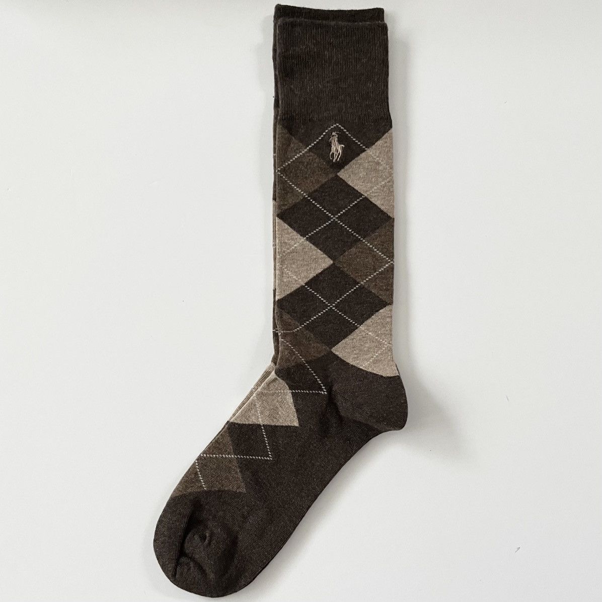 Ralph Lauren Argyle brown long socks Size ONE SIZE - 13 Thumbnail