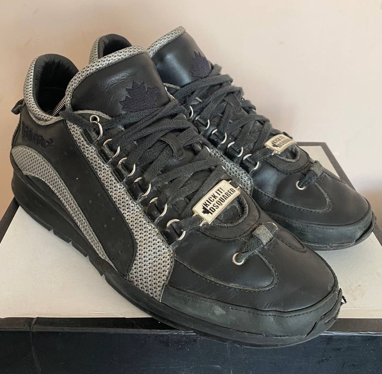 Dsquared2 Dsquared2 Kick it! 1964 Leather Shoes 44 Size US 11 / EU 44 - 1 Thumbnail