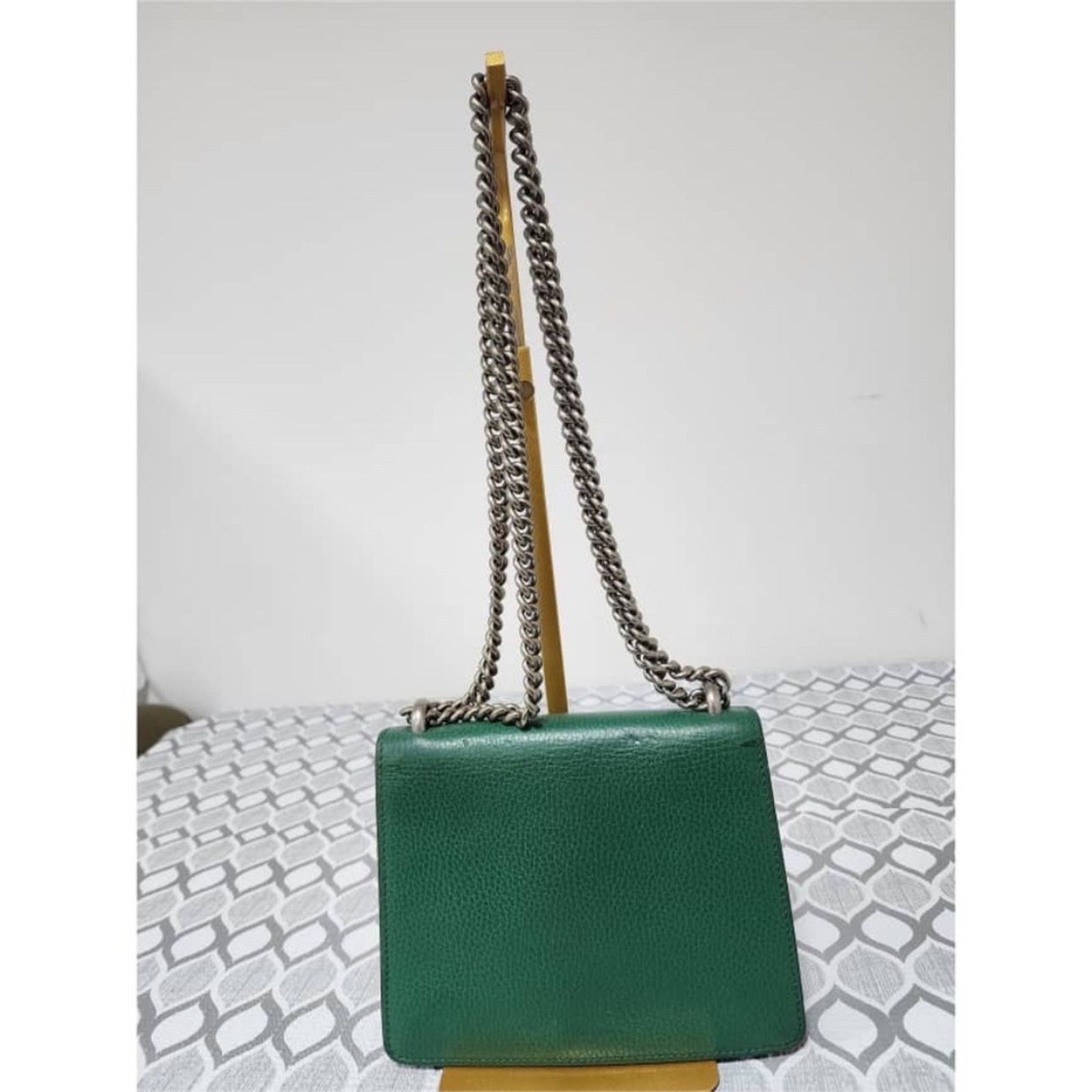 Gucci Authentic Gucci Small Leather Dionysus Crossbody Bag Green Size ONE SIZE - 5 Thumbnail