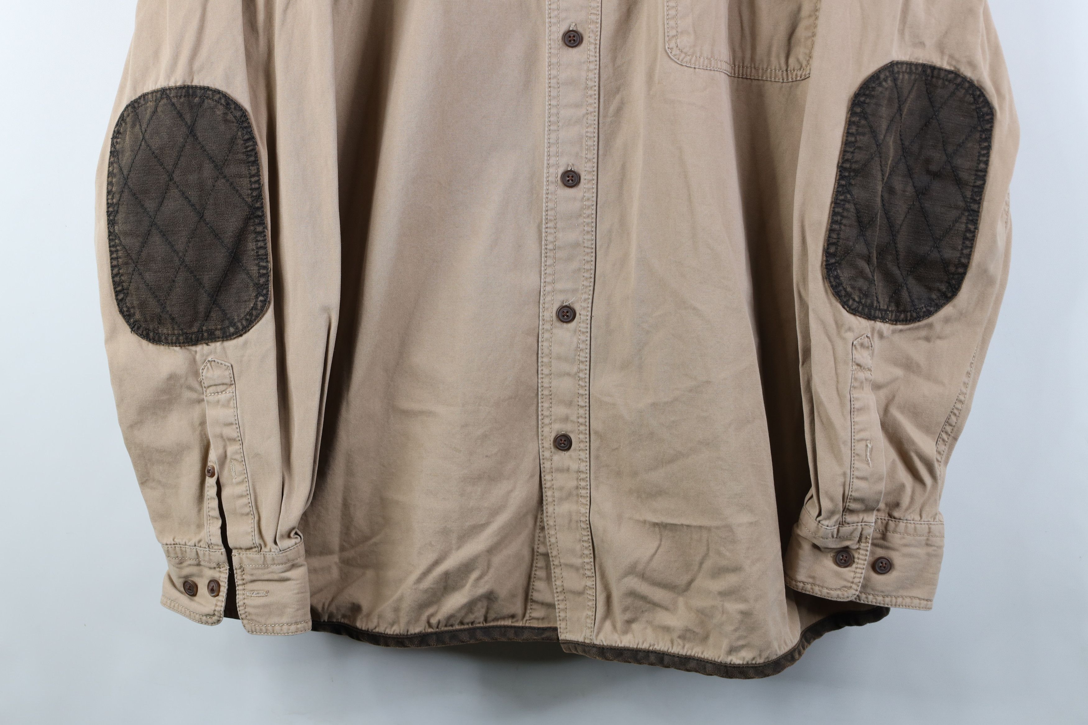 Vintage Vintage 90s Streetwear Cotton Trim Shooting Button Shirt Size US XL / EU 56 / 4 - 3 Thumbnail