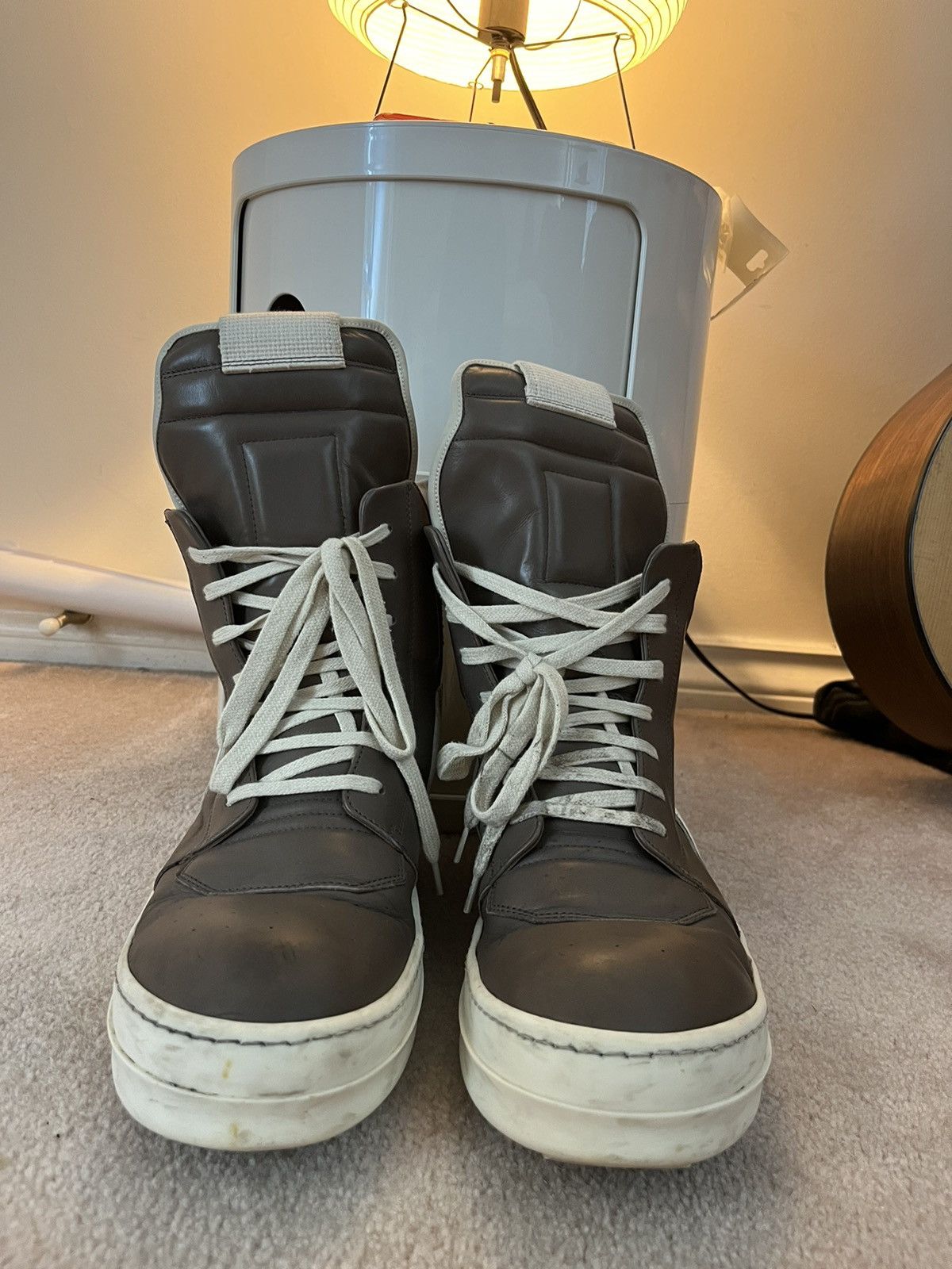 Rick Owens Rick Owens Geobasket Dust Milk EU43 | Grailed