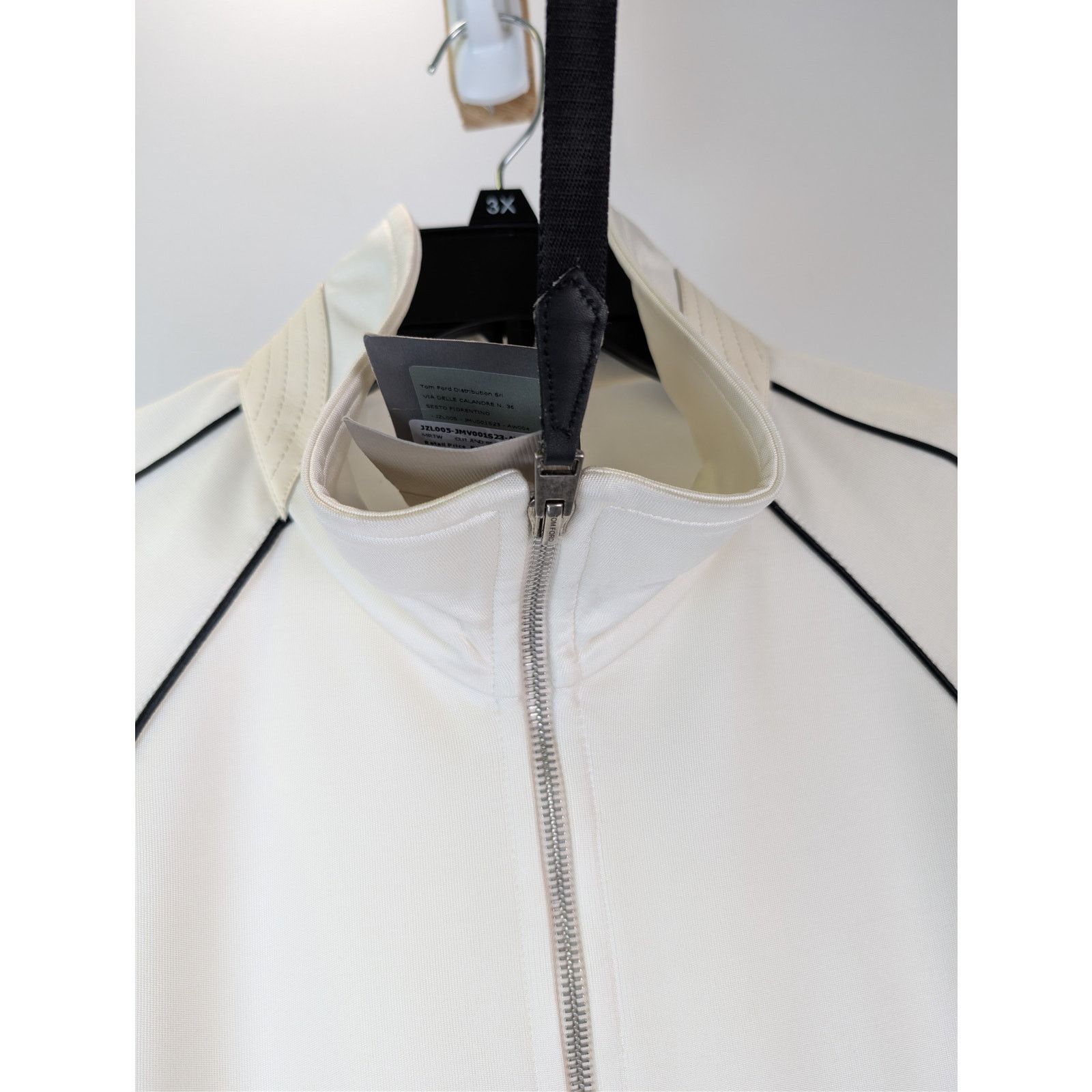 Tom Ford o1rshd1 Piping Detail Sports Jacket in Ivory Size US M / EU 48-50 / 2 - 8 Thumbnail