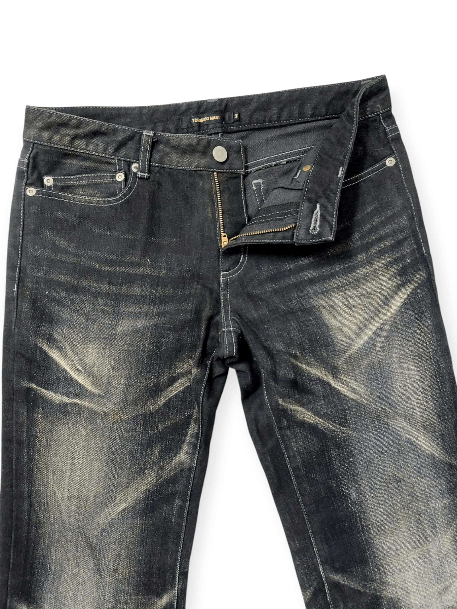 🔥Tornado Mart Japan Flared Claws Mark Denim