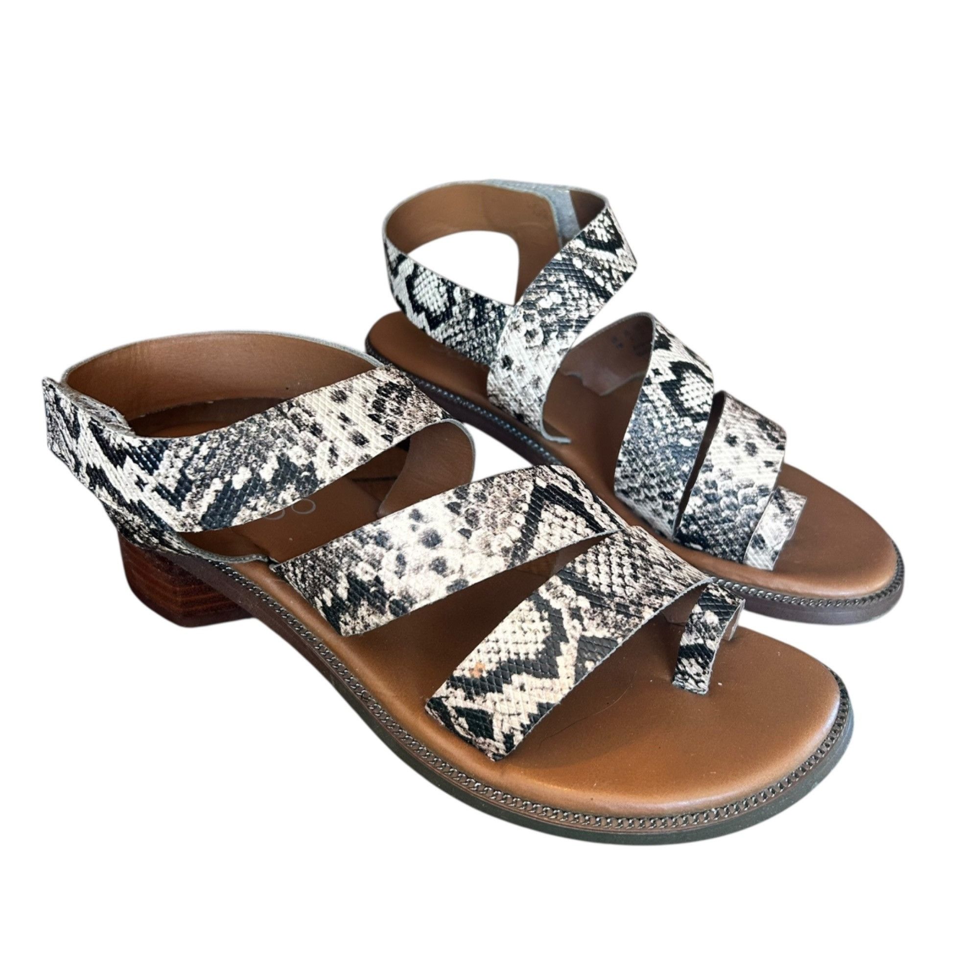 Franco Sarto Franco Sarto Snakeskin Laritza Strappy Statement Sandals 7 Size US 7 / IT 37 - 9 Thumbnail