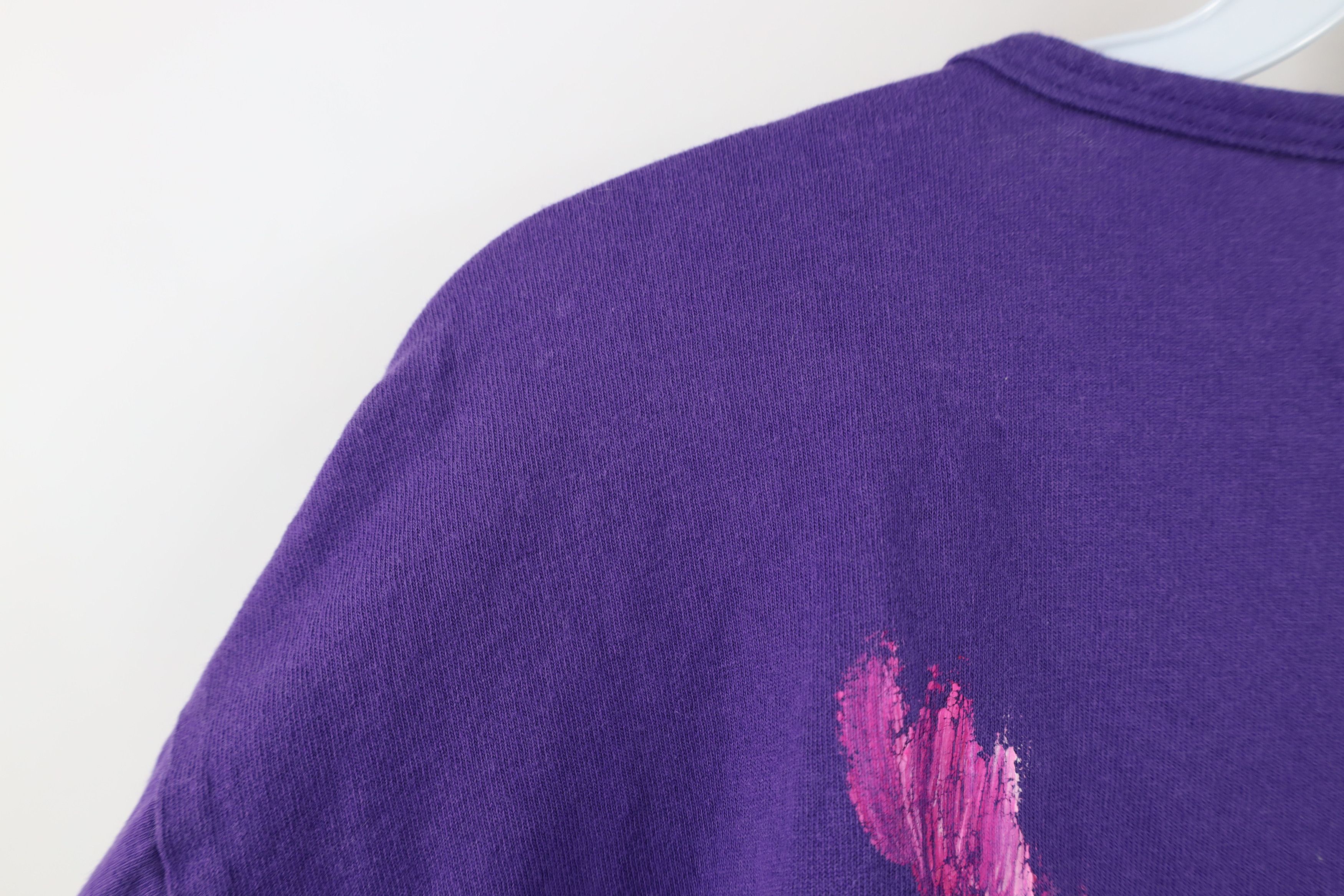 Vintage Vintage 90s Streetwear Painted High Fashion Couture T-Shirt Size L / US 10 / IT 46 - 10 Thumbnail